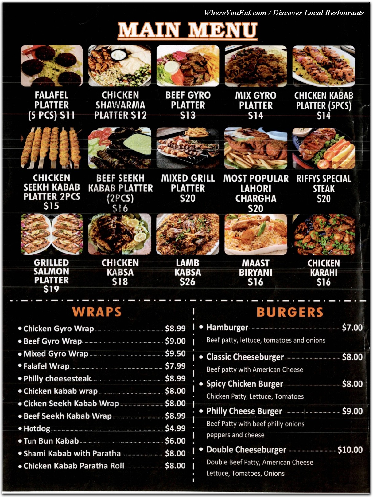 menu image