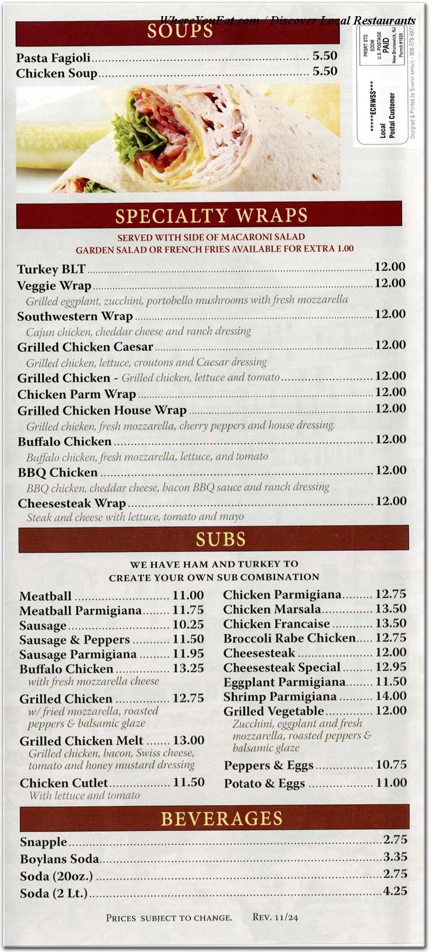 menu image
