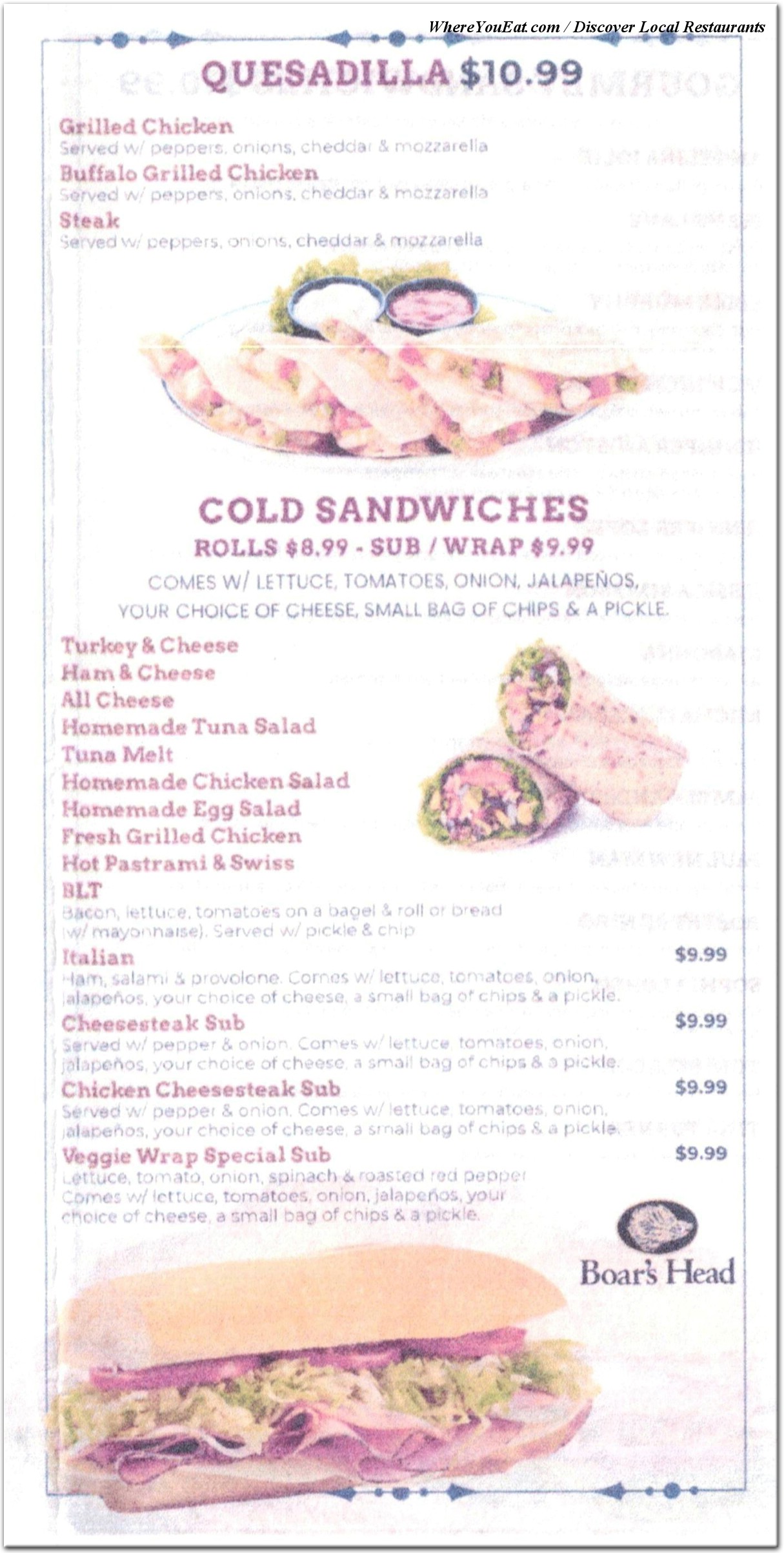 menu image