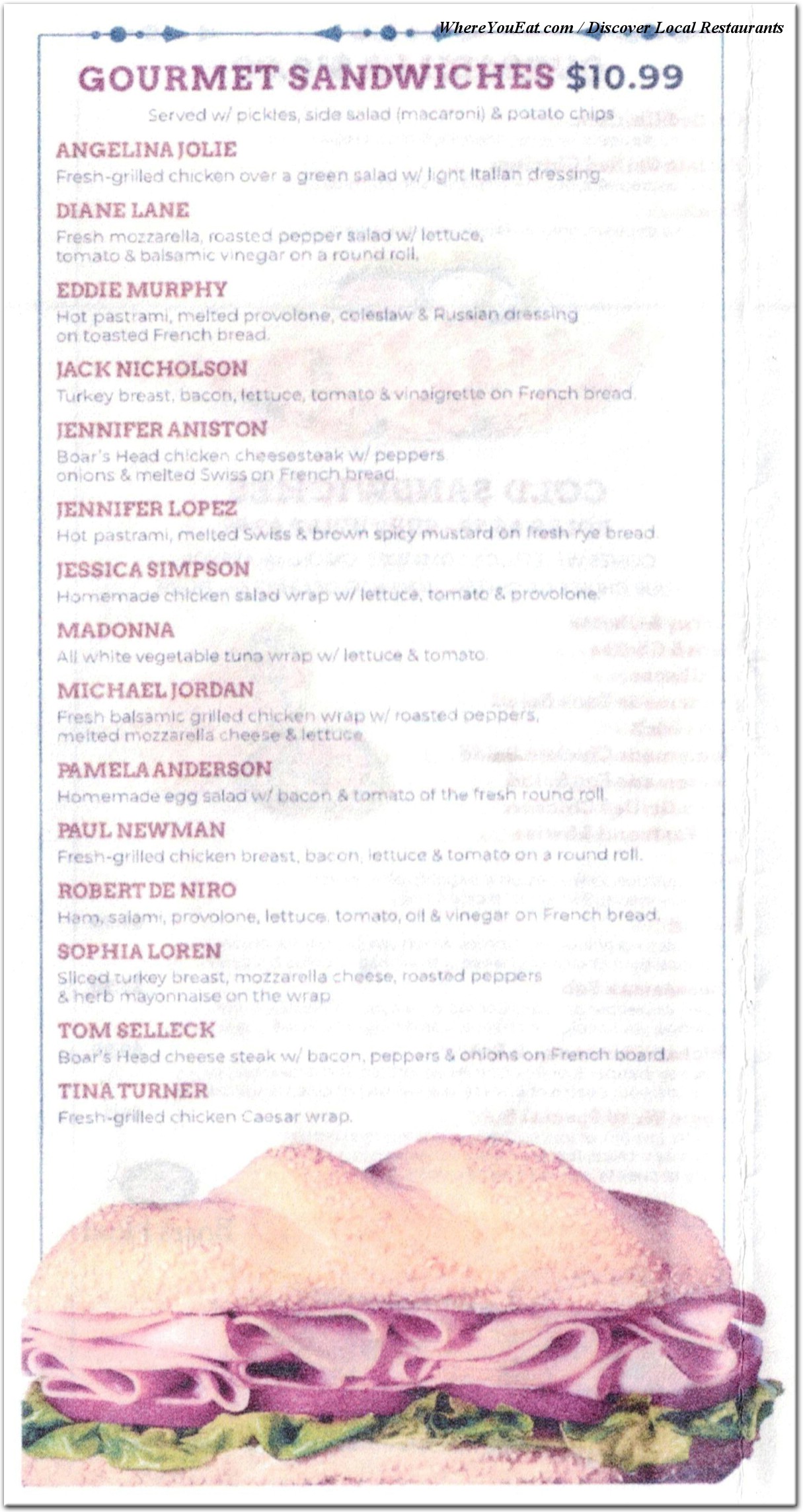menu image