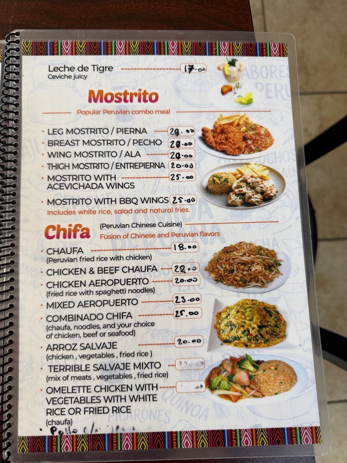 menu image