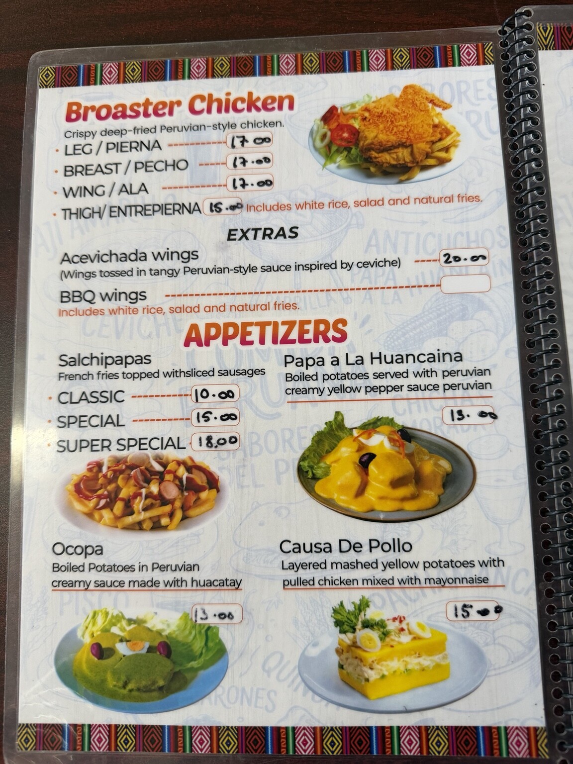 menu image