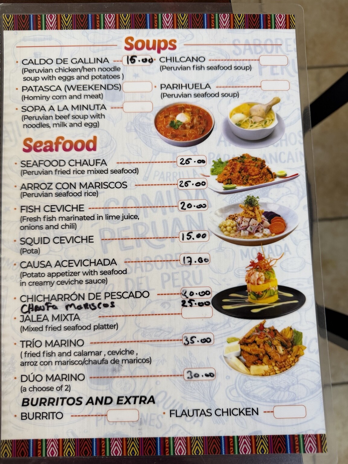 menu image