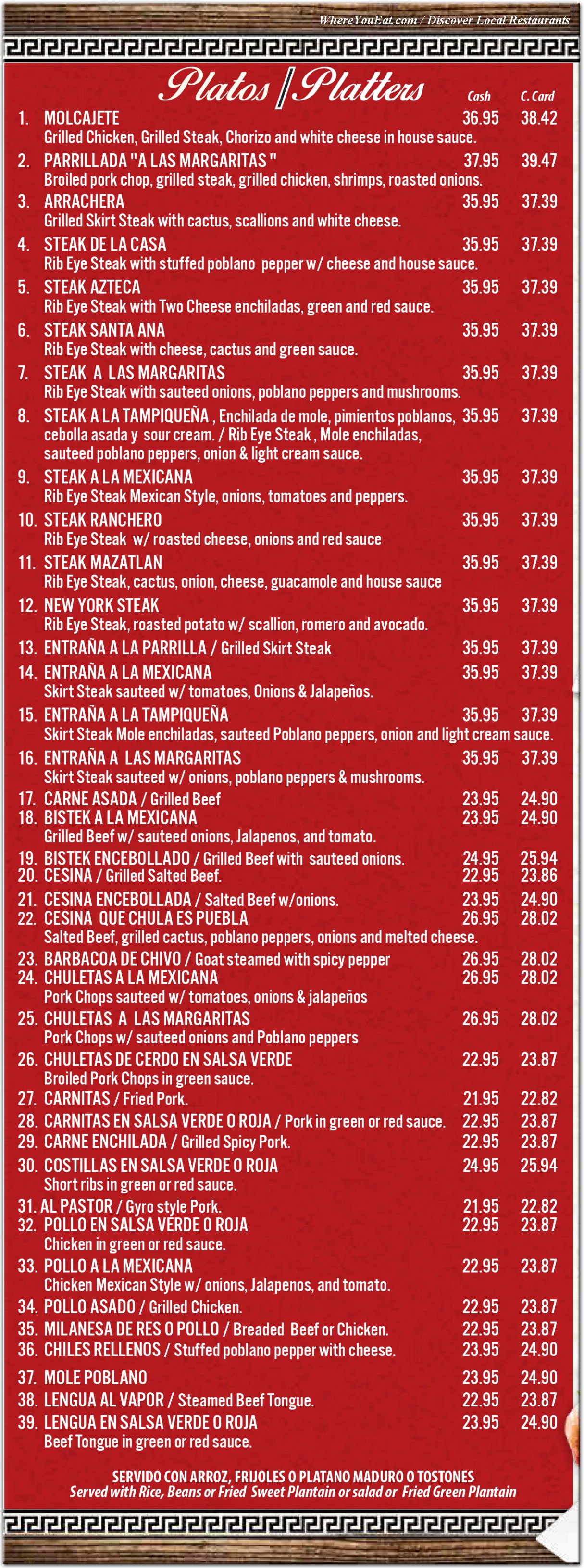 menu image