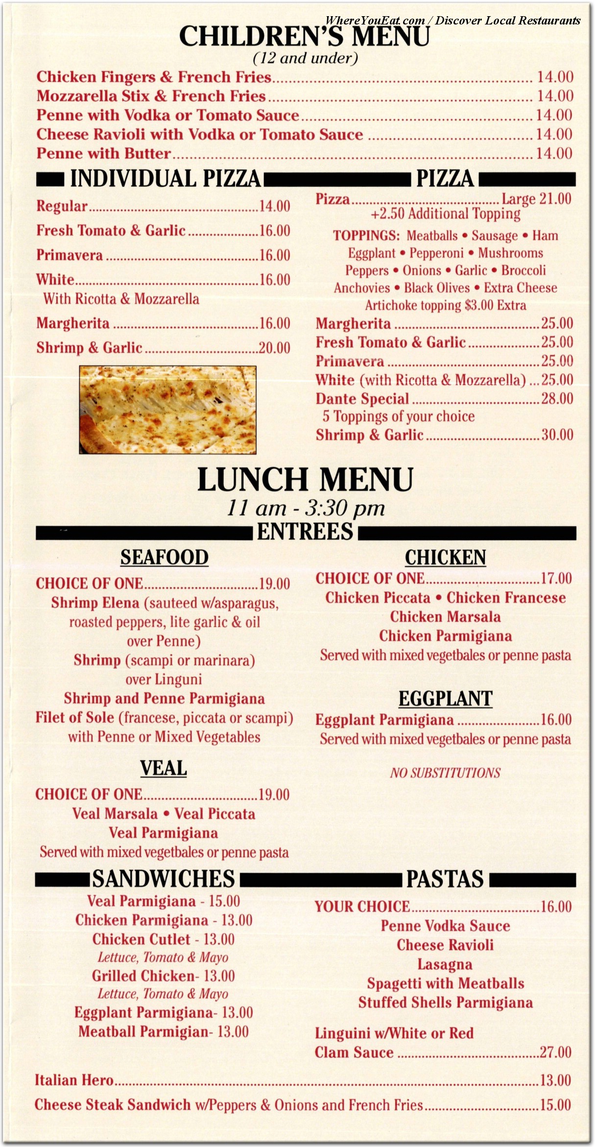 menu image