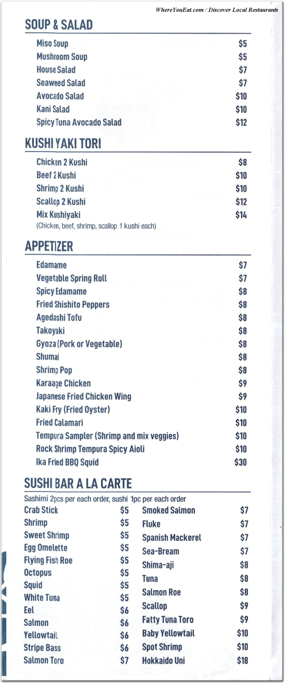 menu image