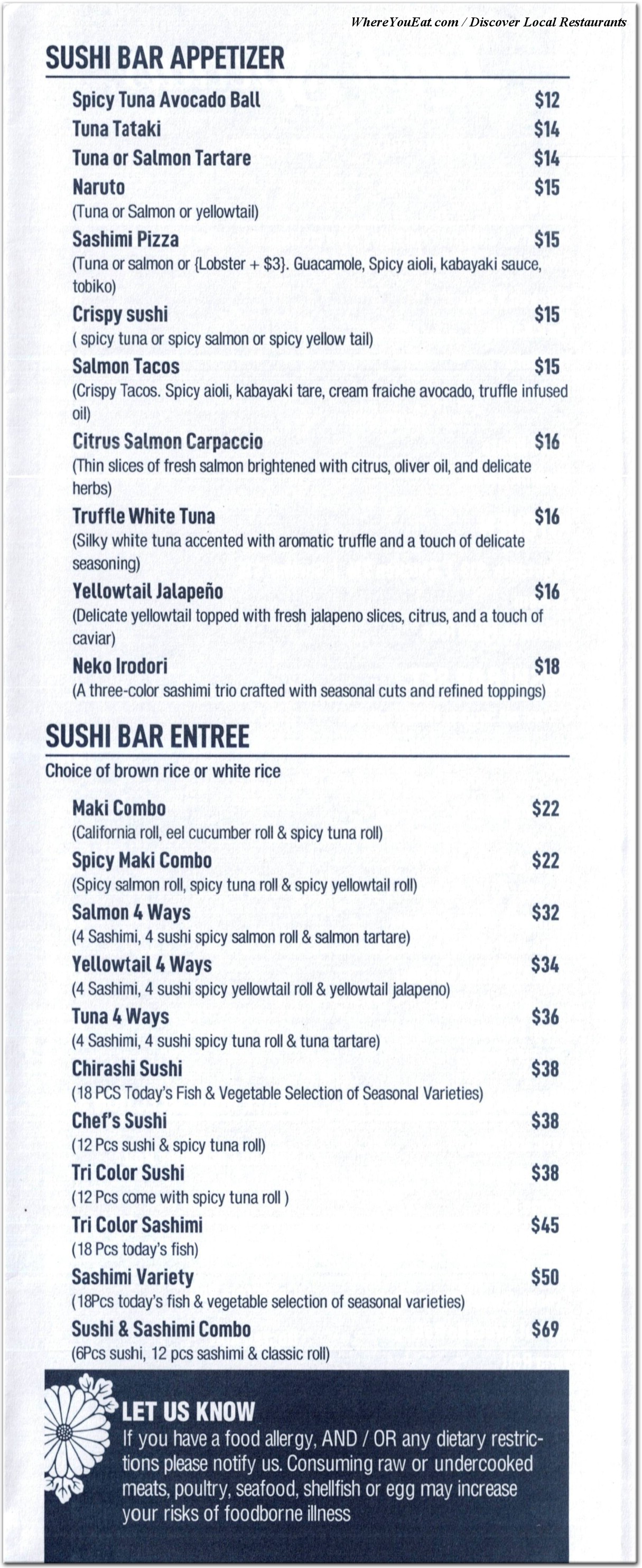 menu image