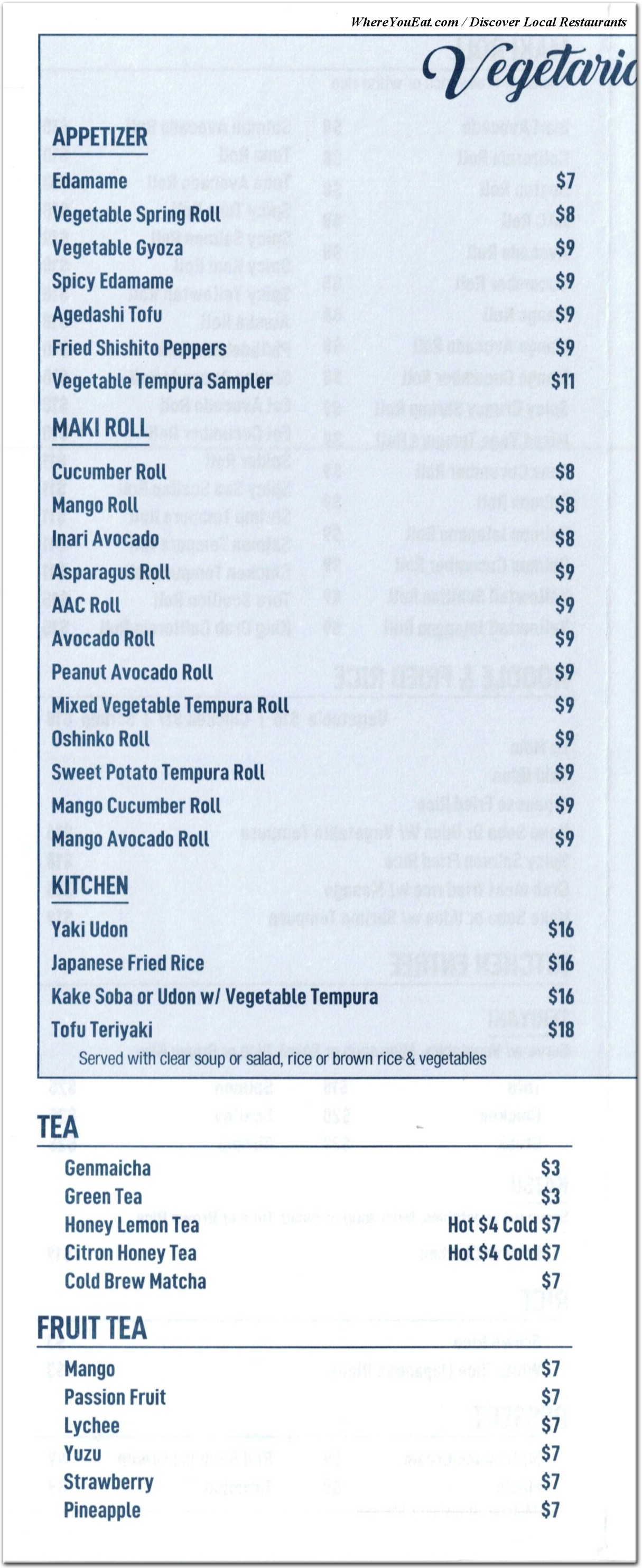 menu image