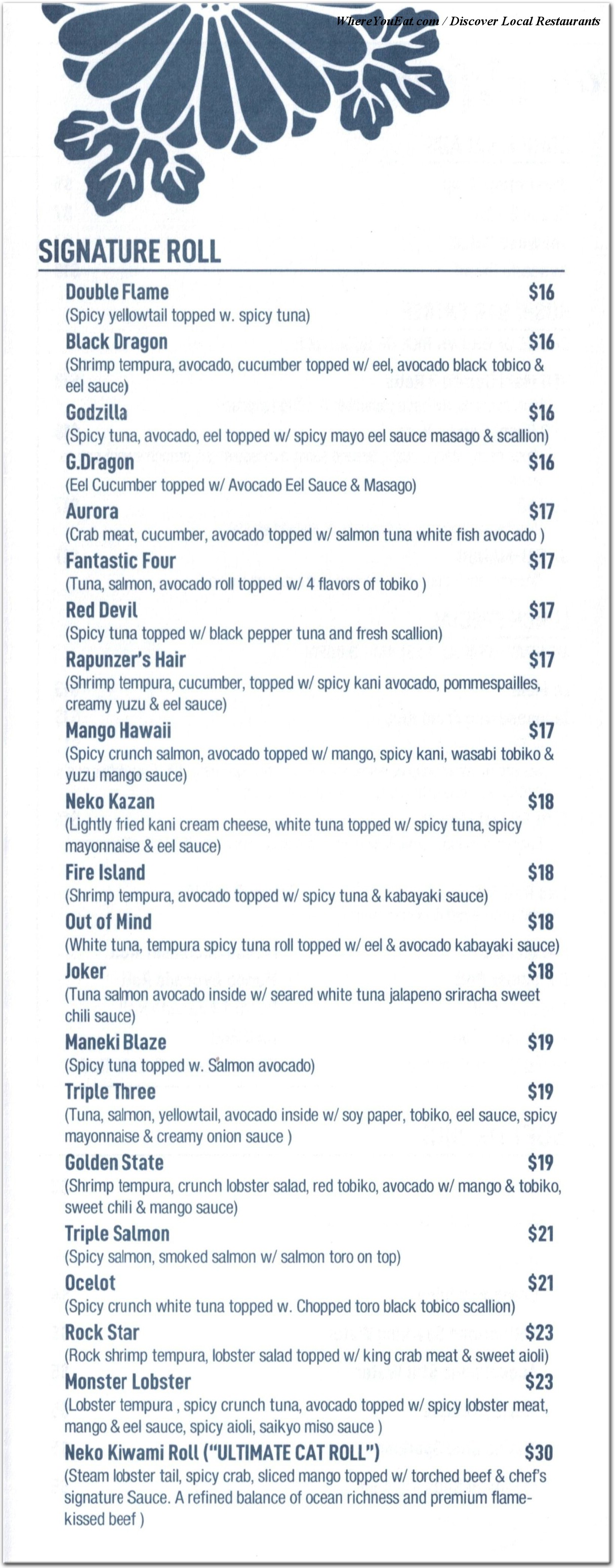 menu image
