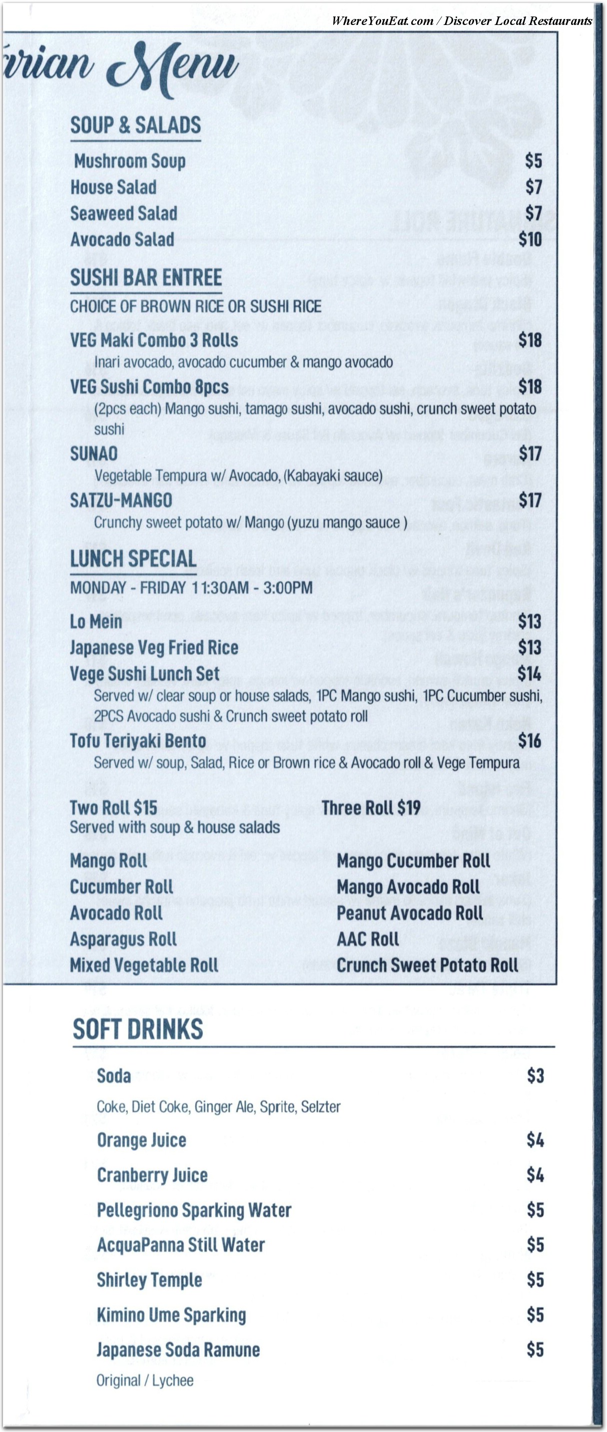 menu image