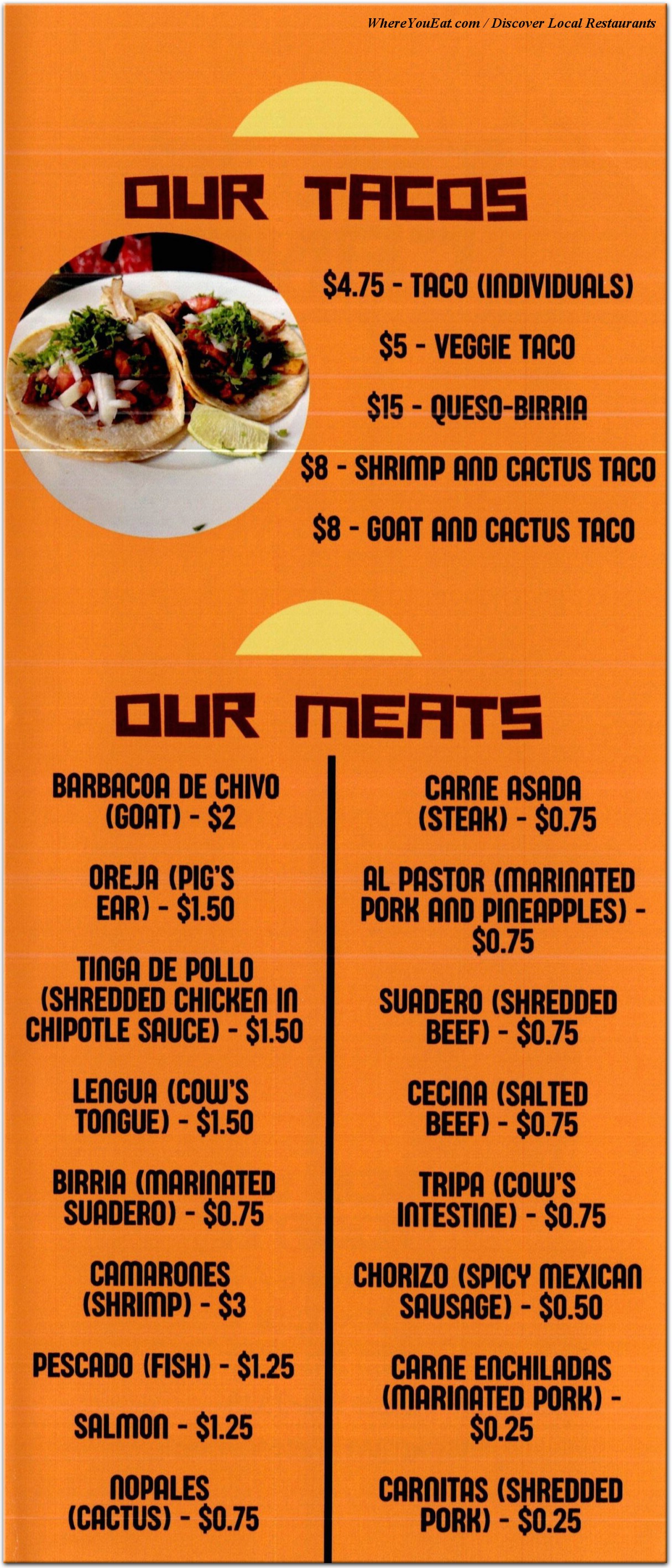 menu image