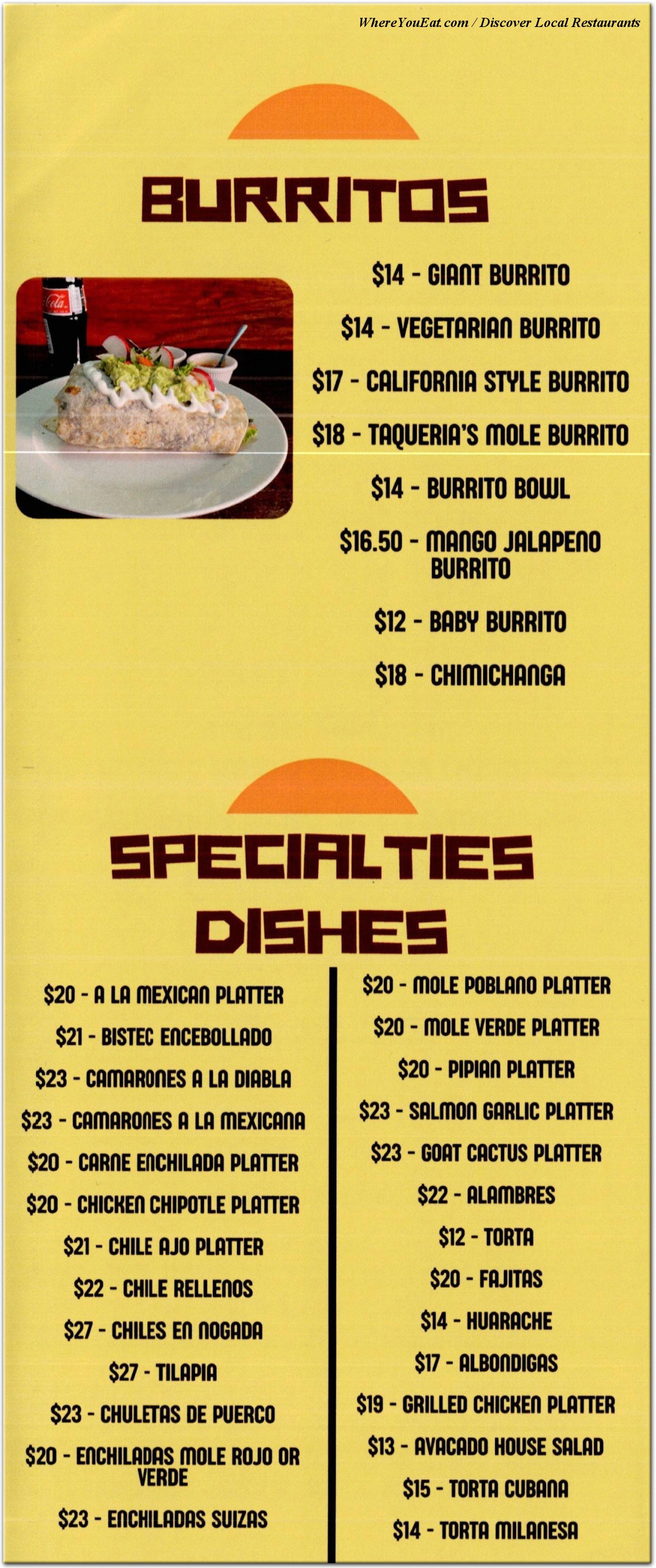 menu image