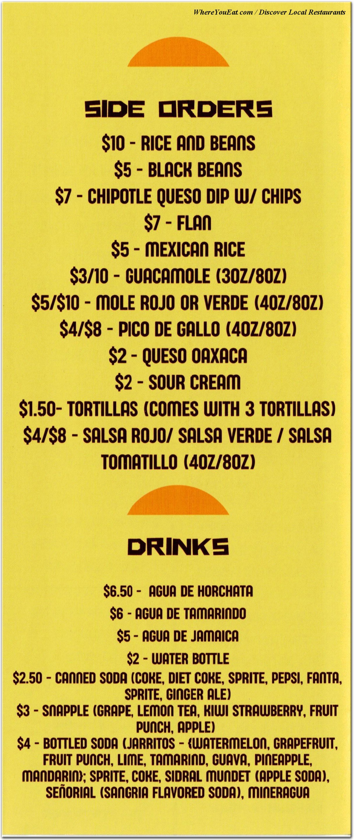 menu image