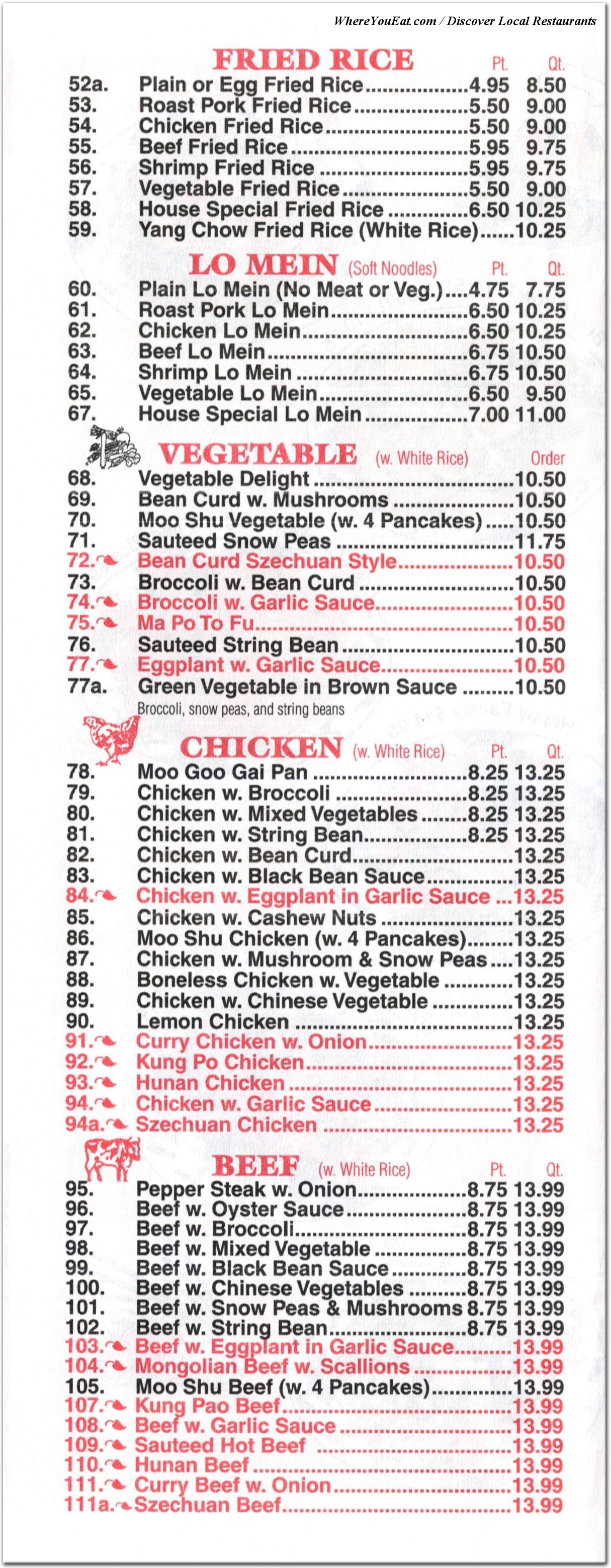 menu image