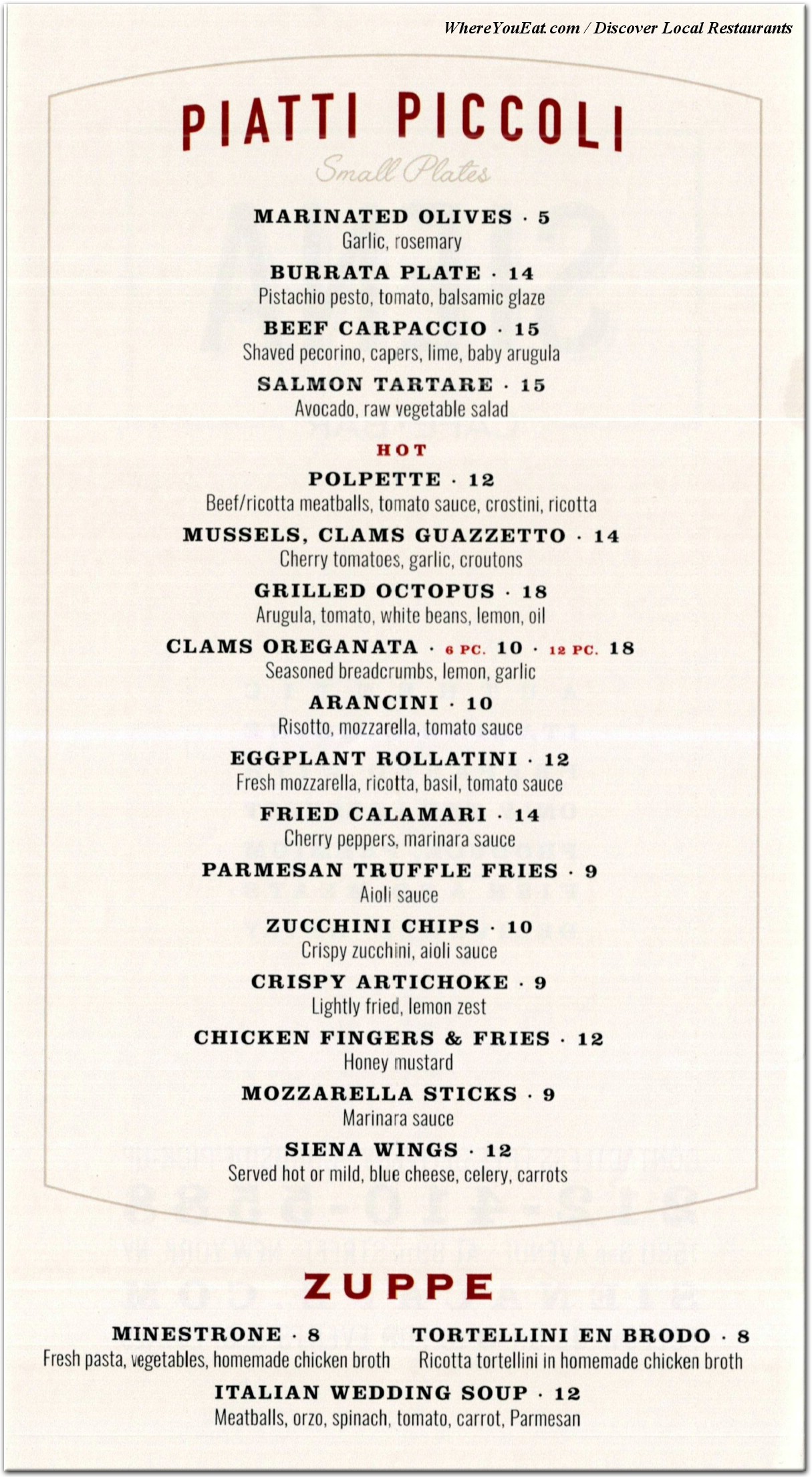 menu image