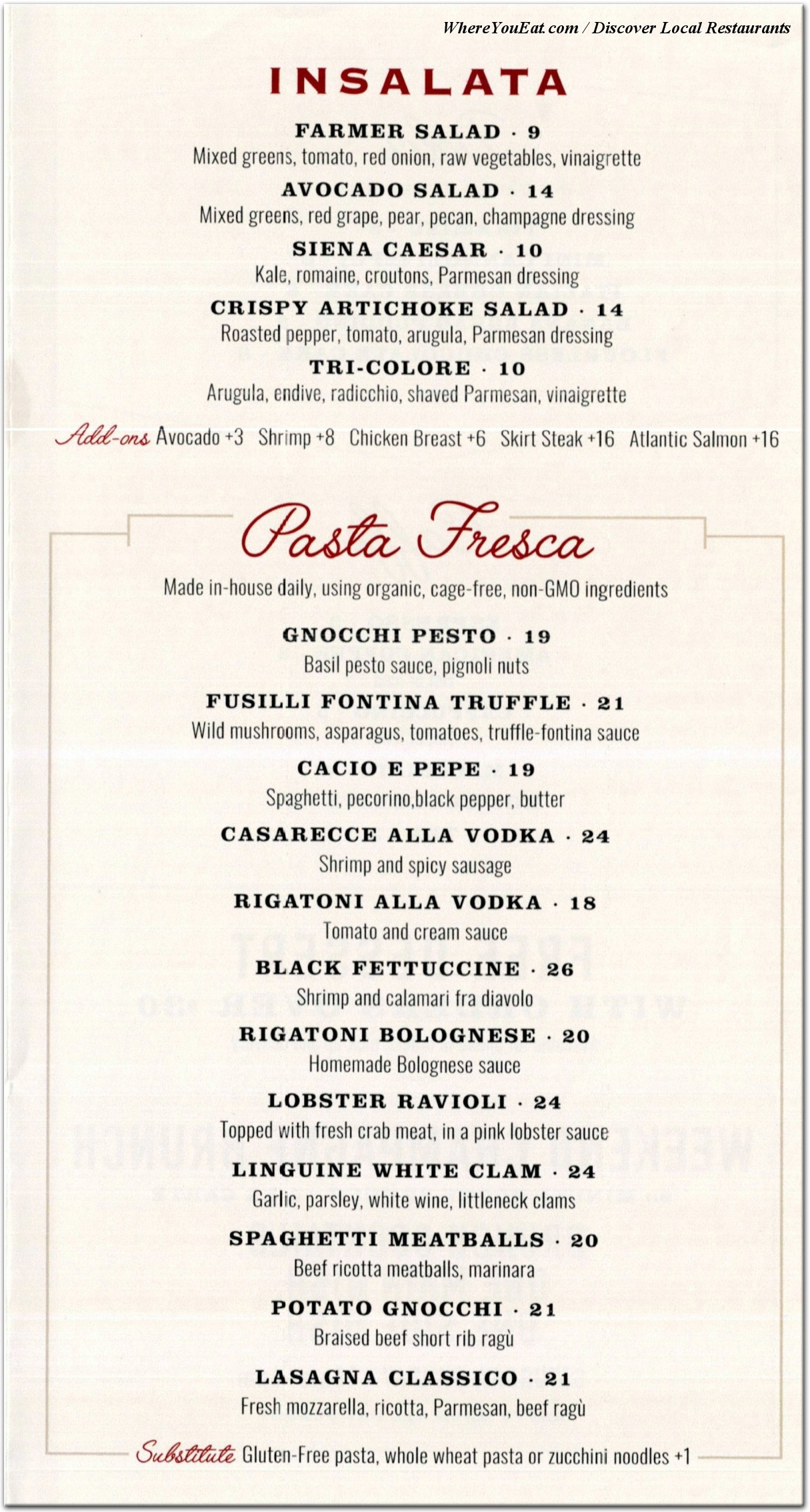 menu image
