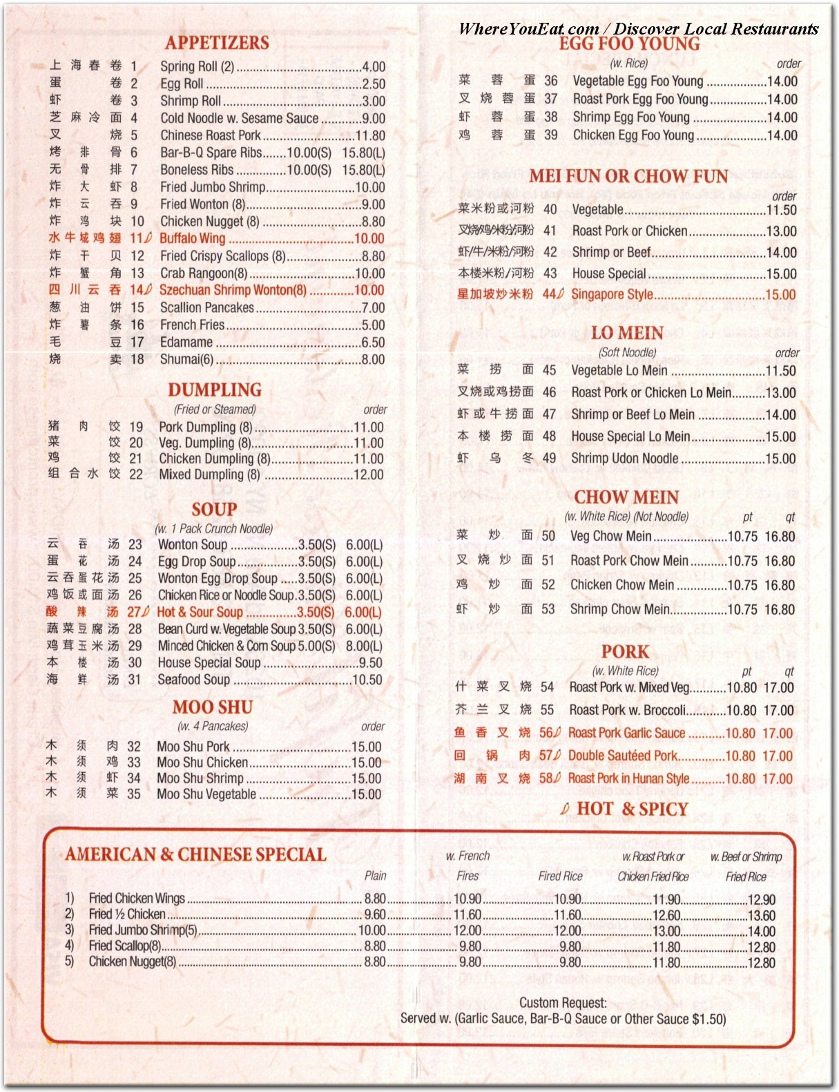 menu image