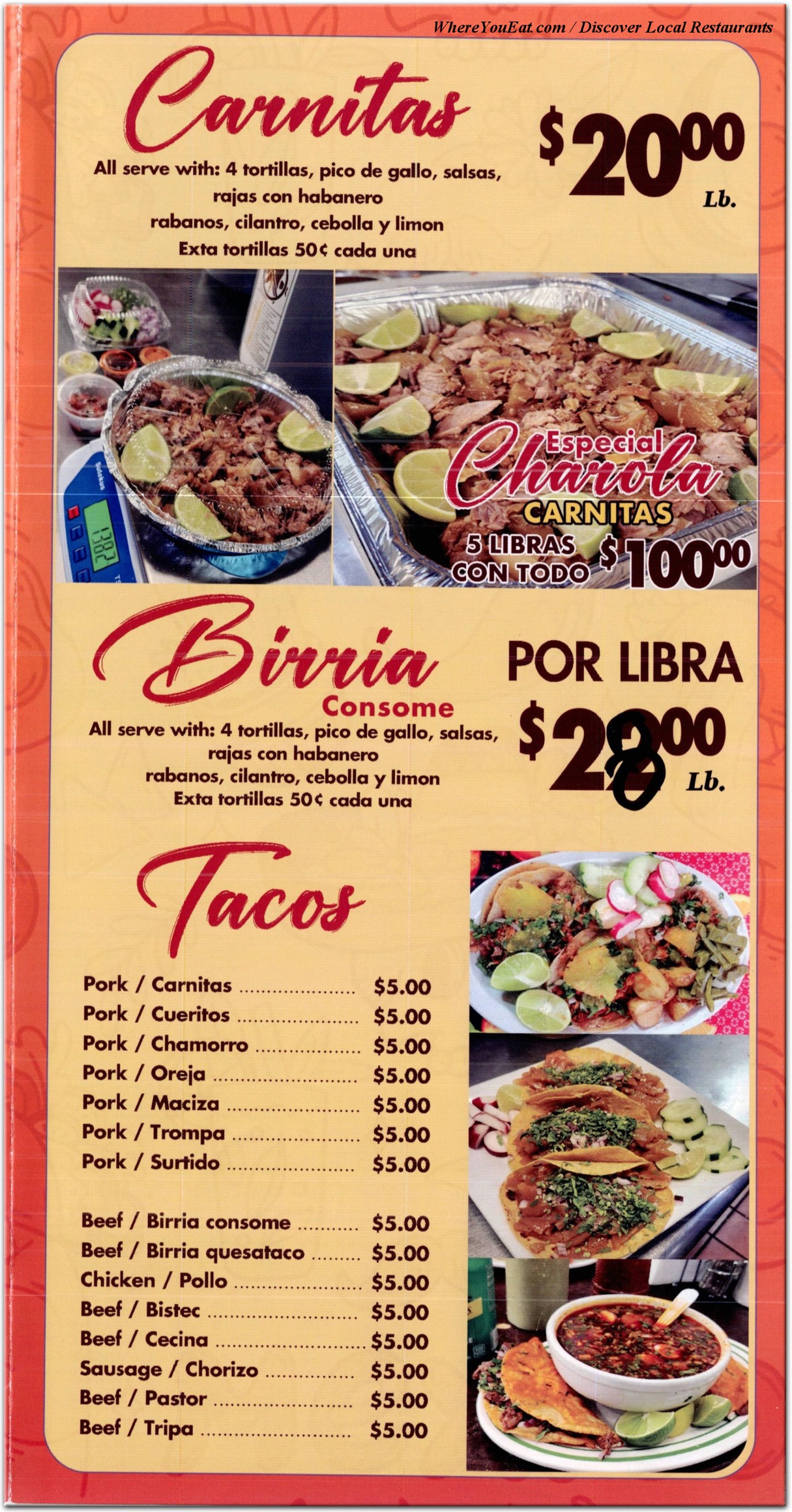 menu image