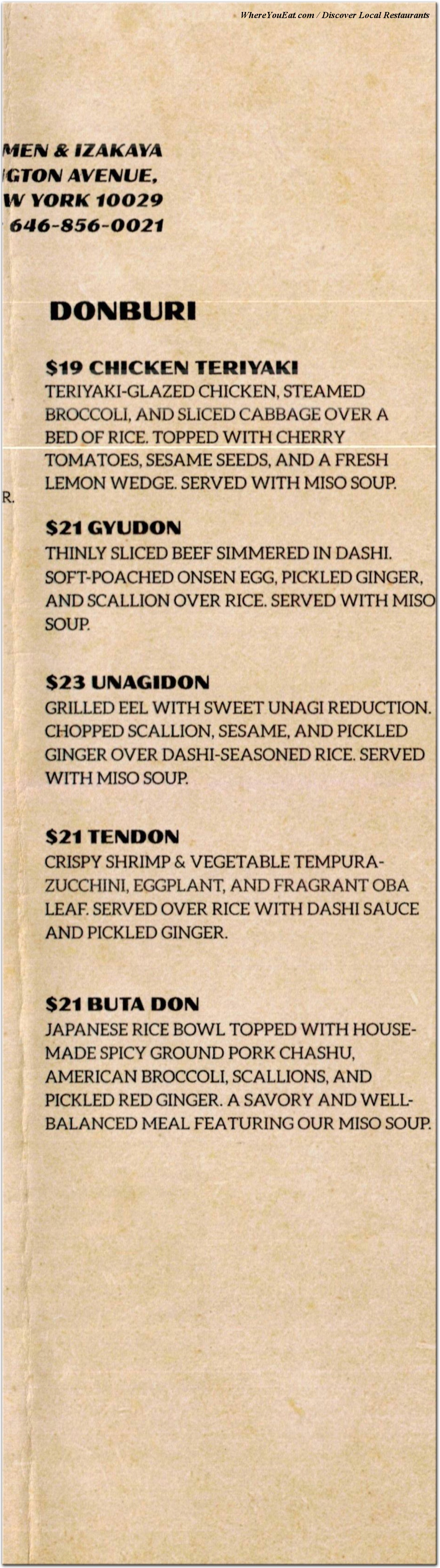 menu image