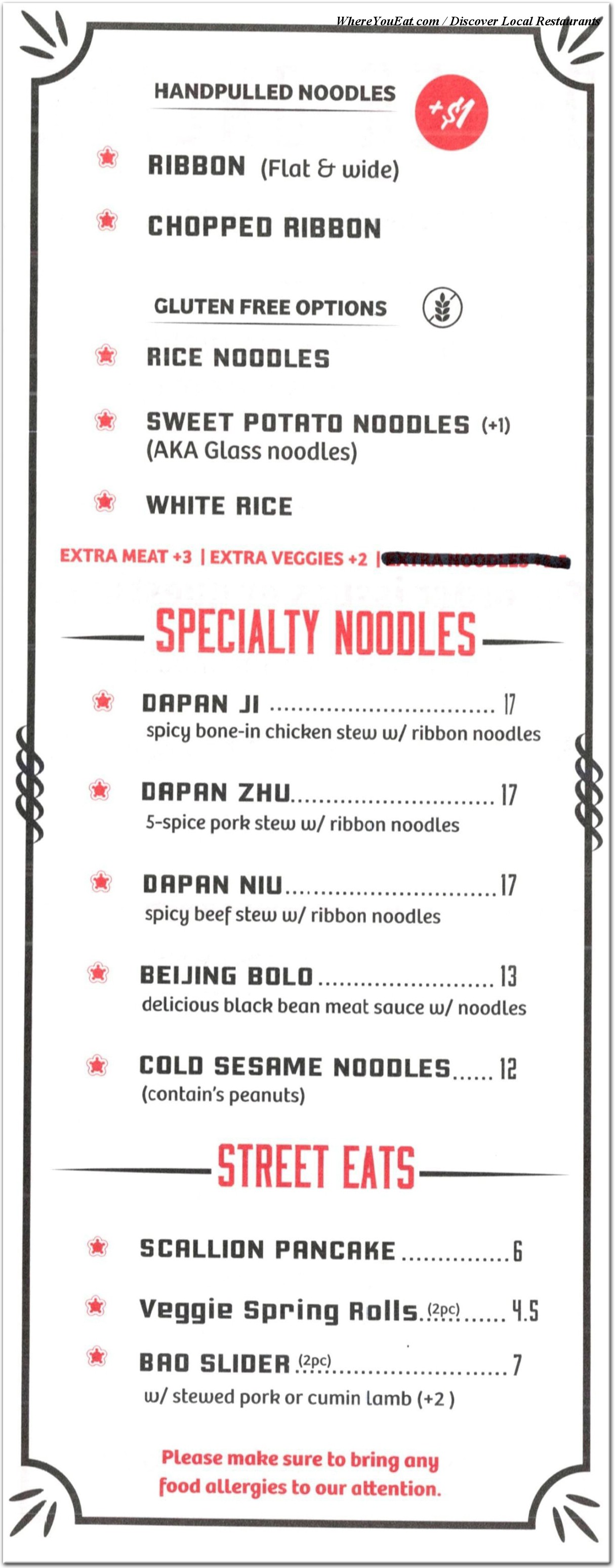 menu image