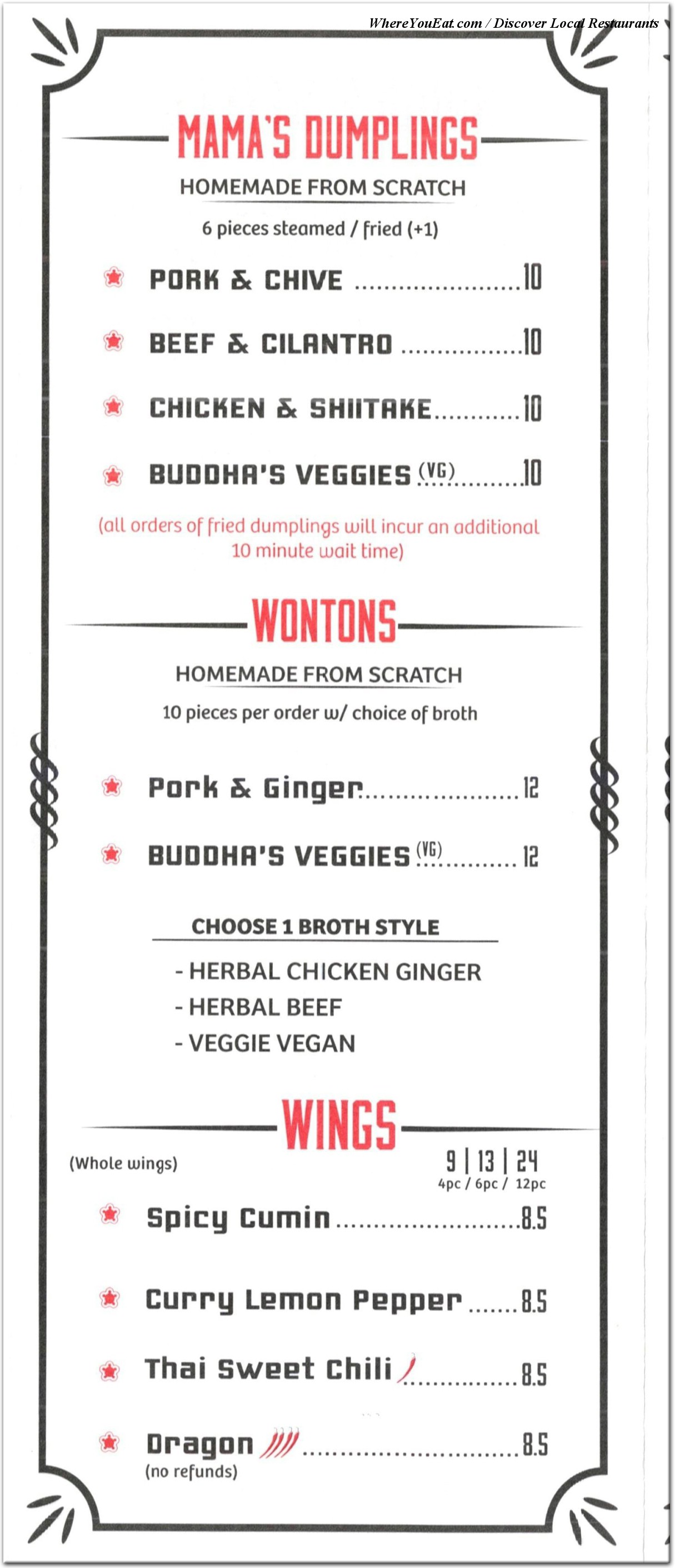 menu image