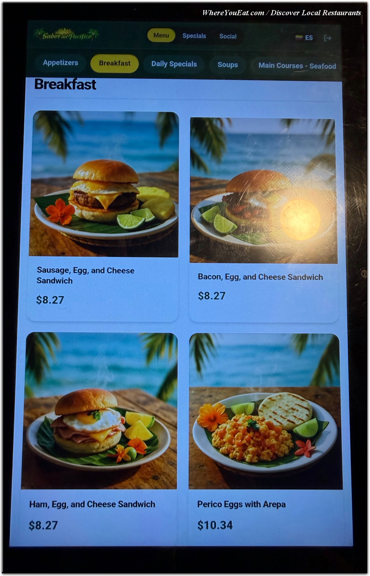menu image