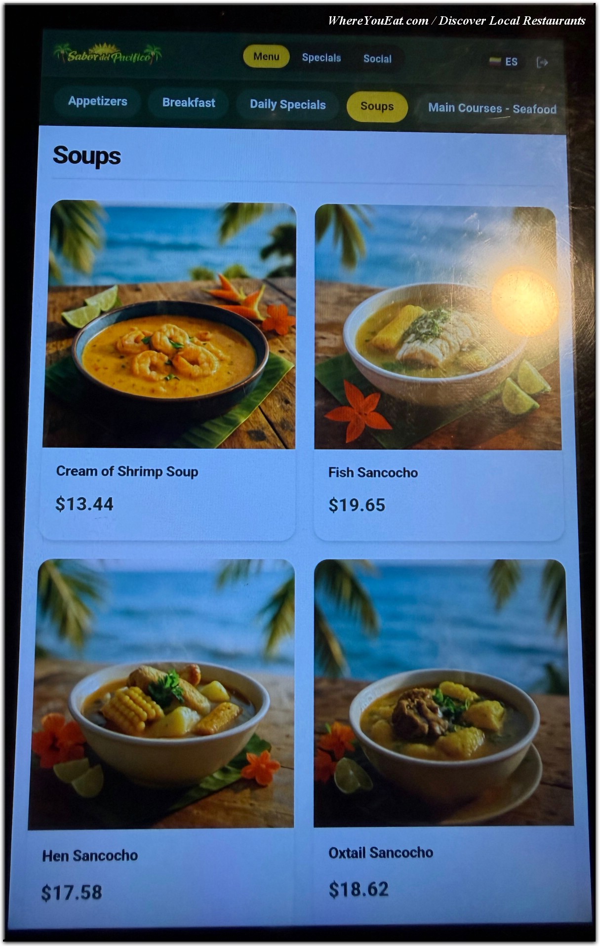 menu image