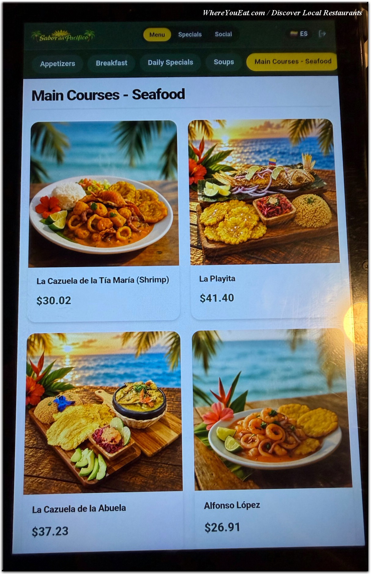 menu image