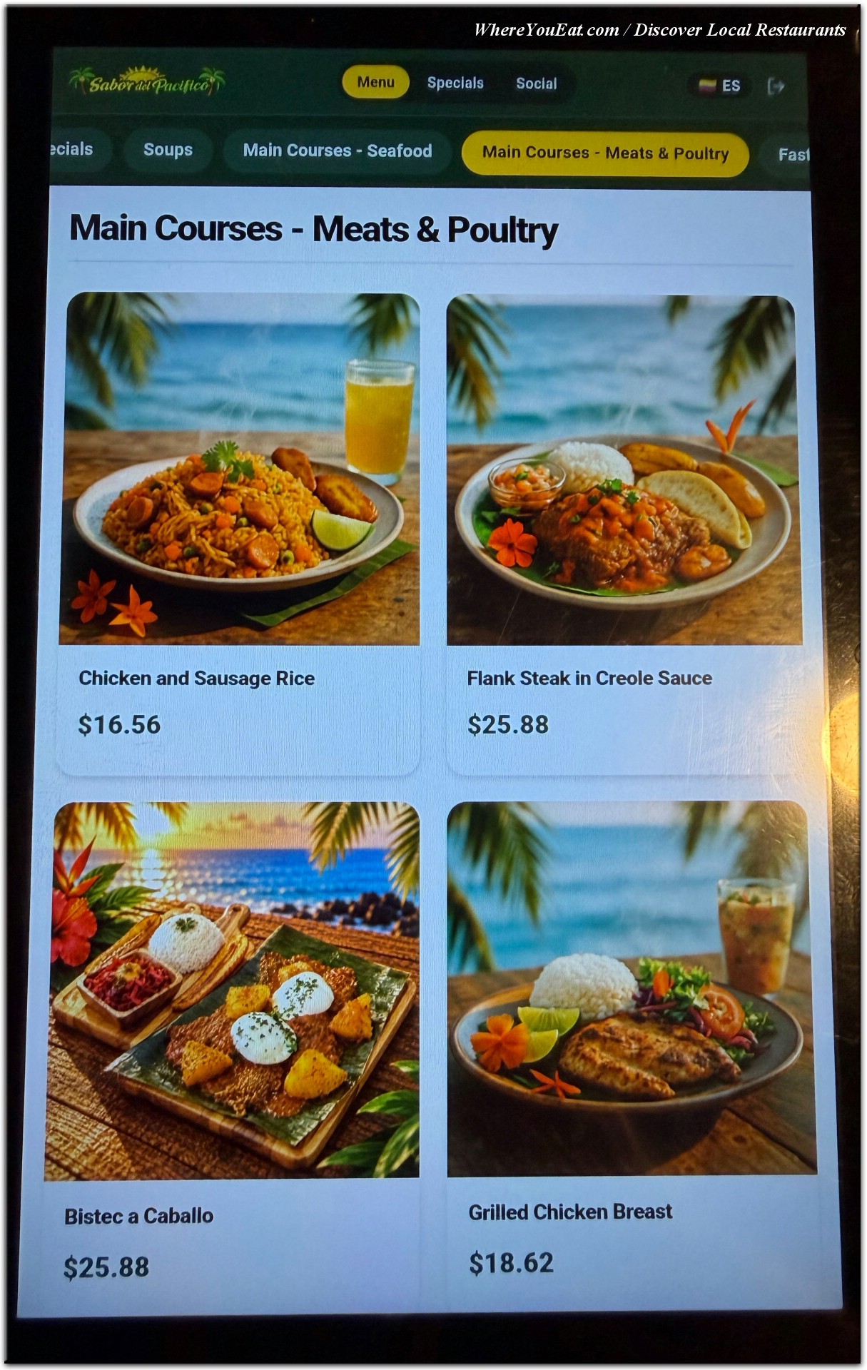 menu image