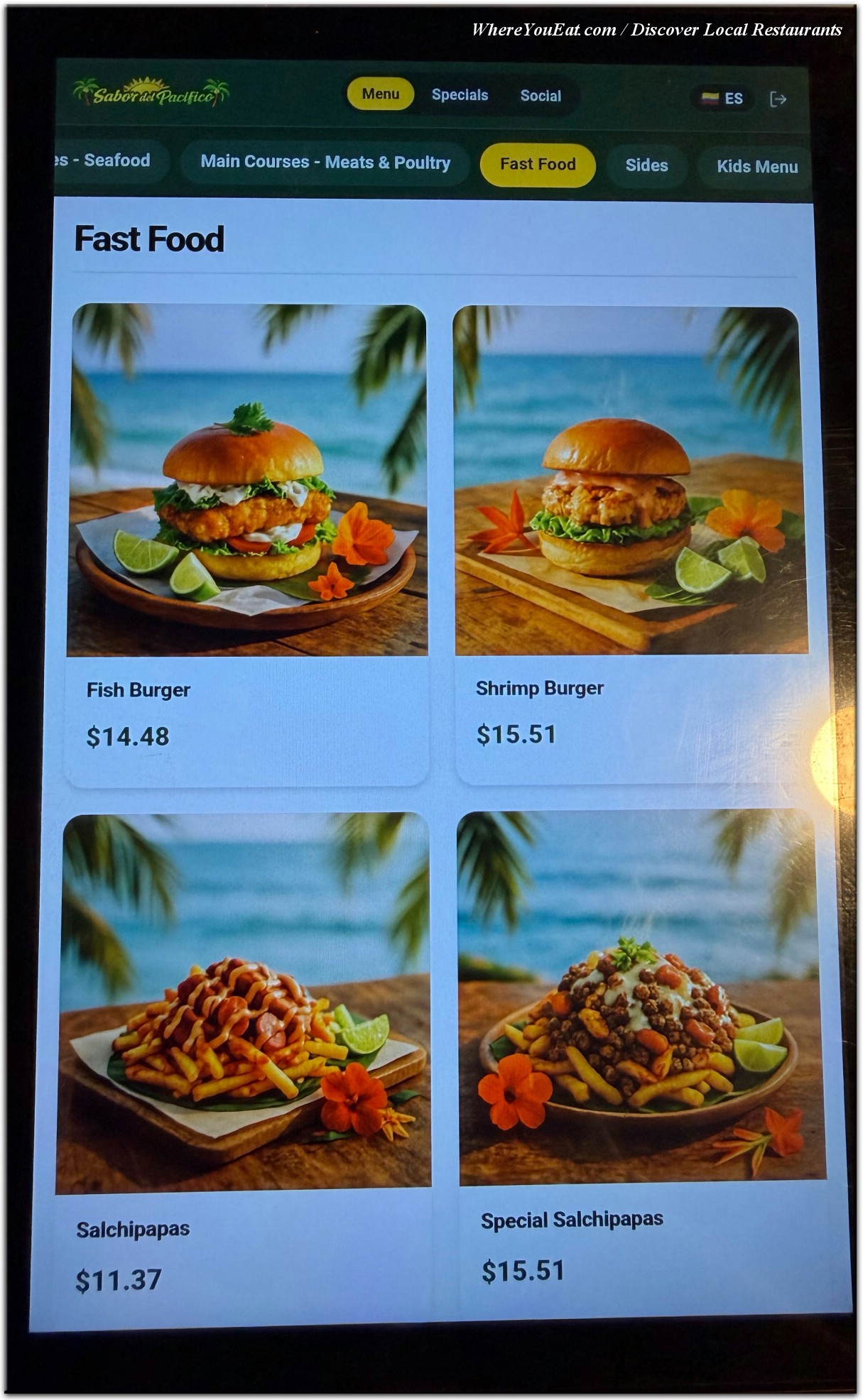 menu image