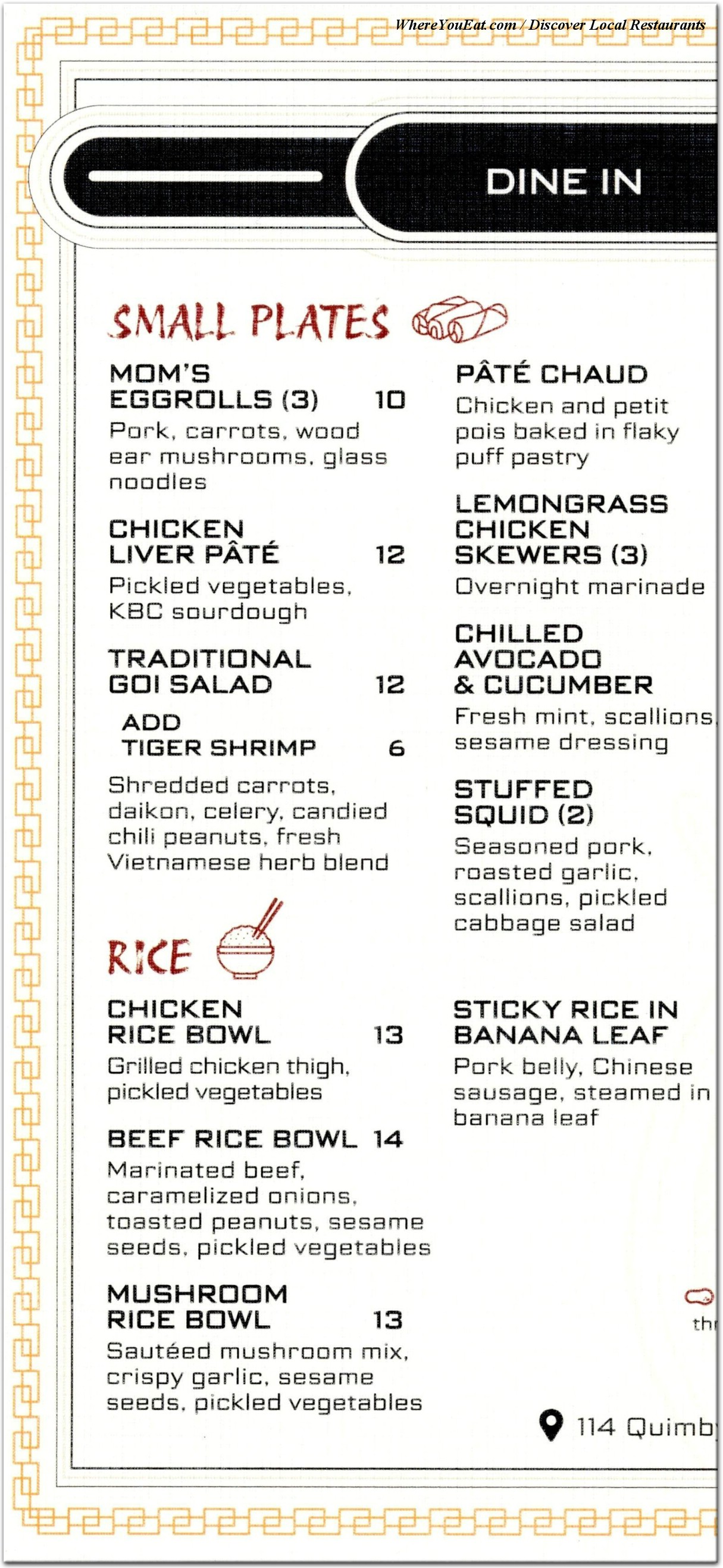 menu image