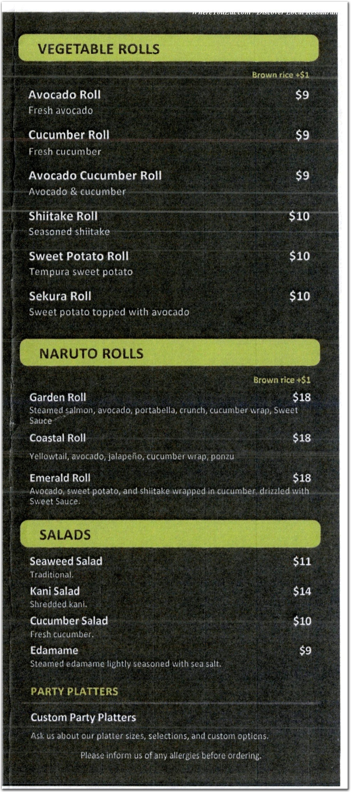 menu image