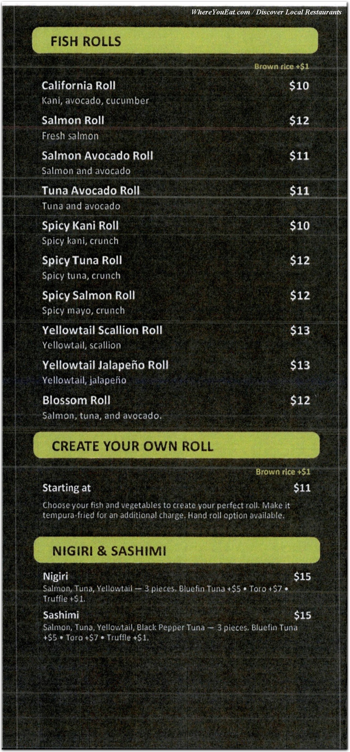 menu image
