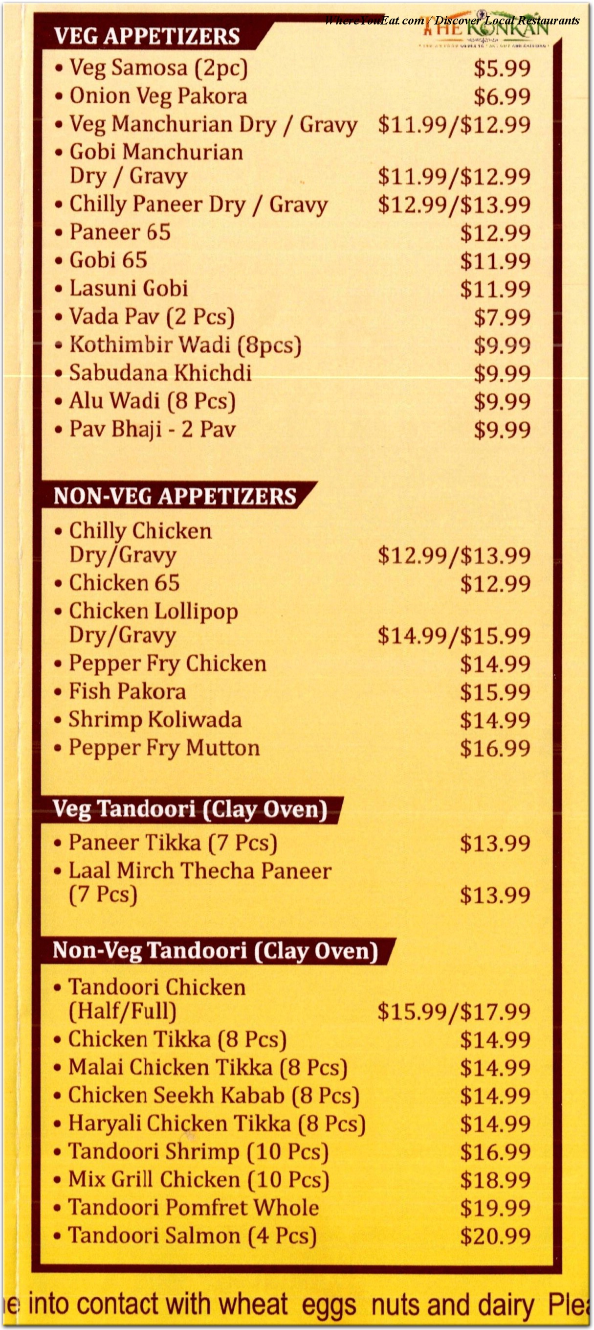 menu image