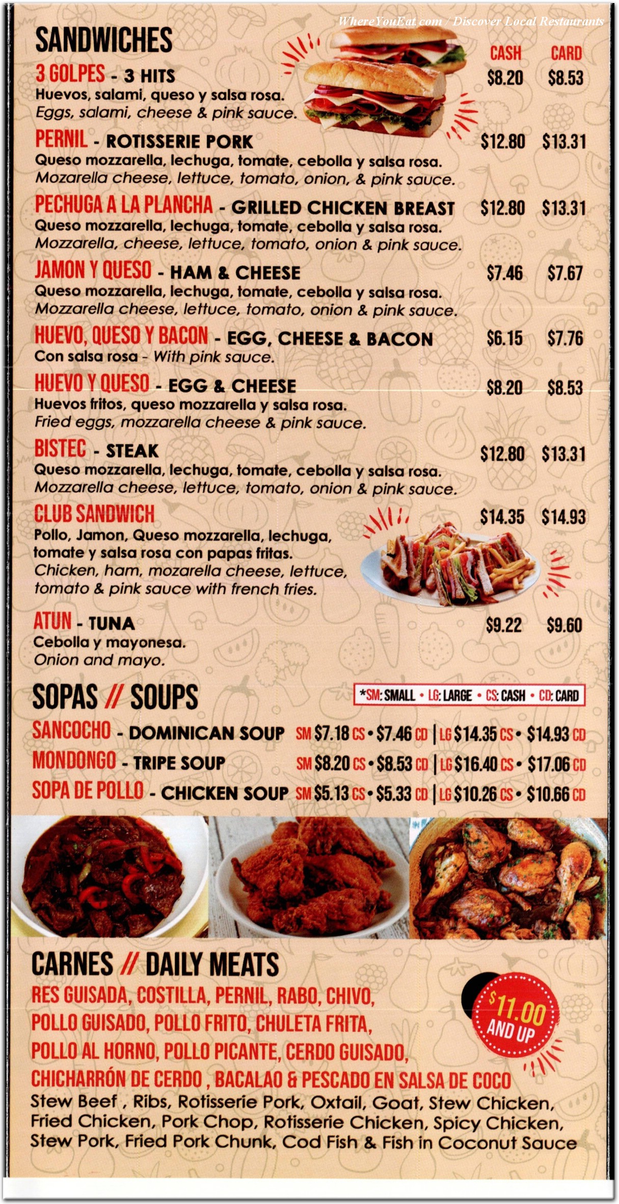menu image