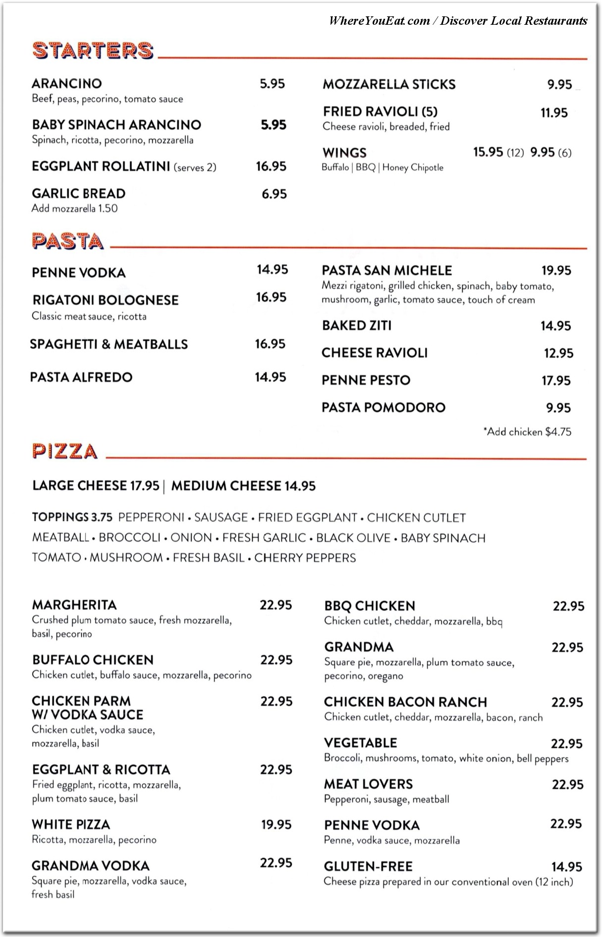 menu image