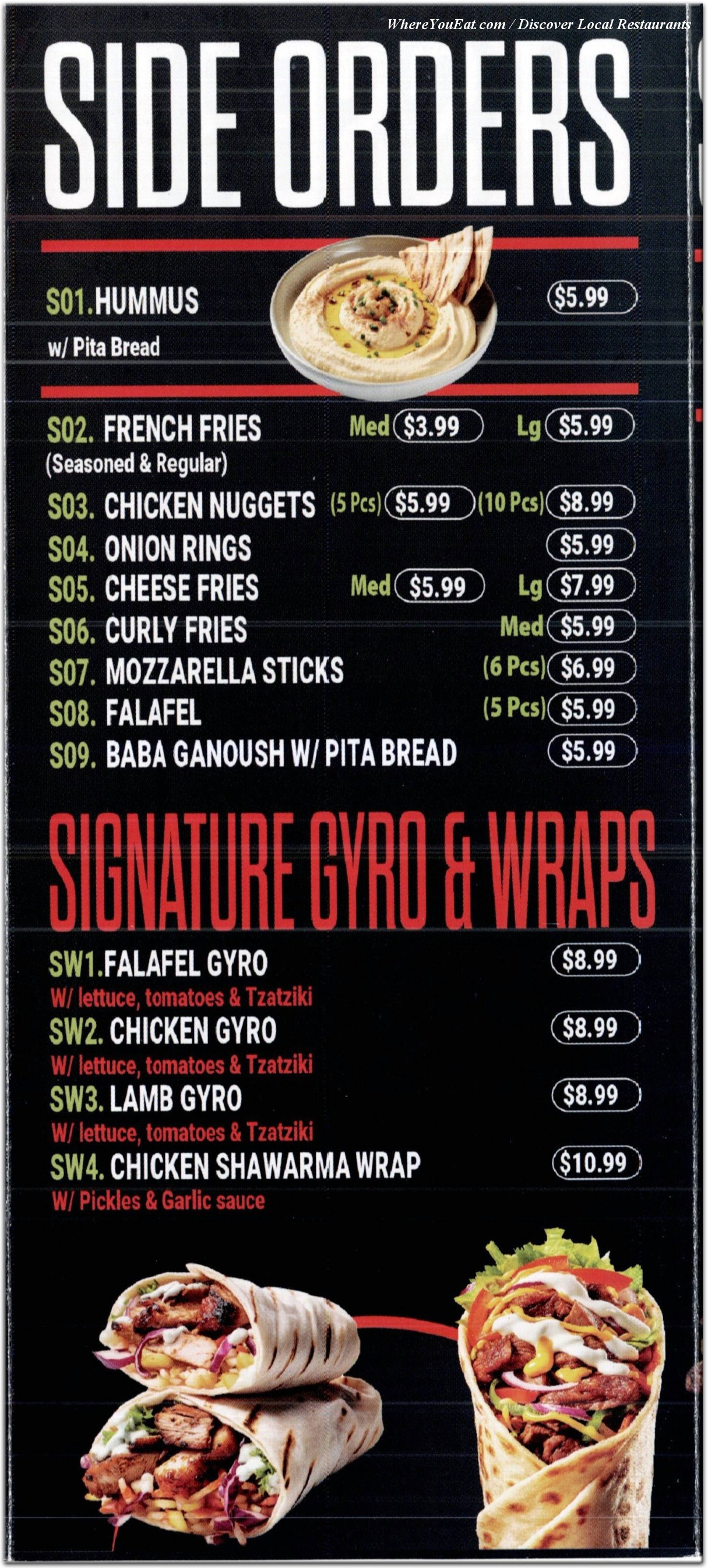 menu image