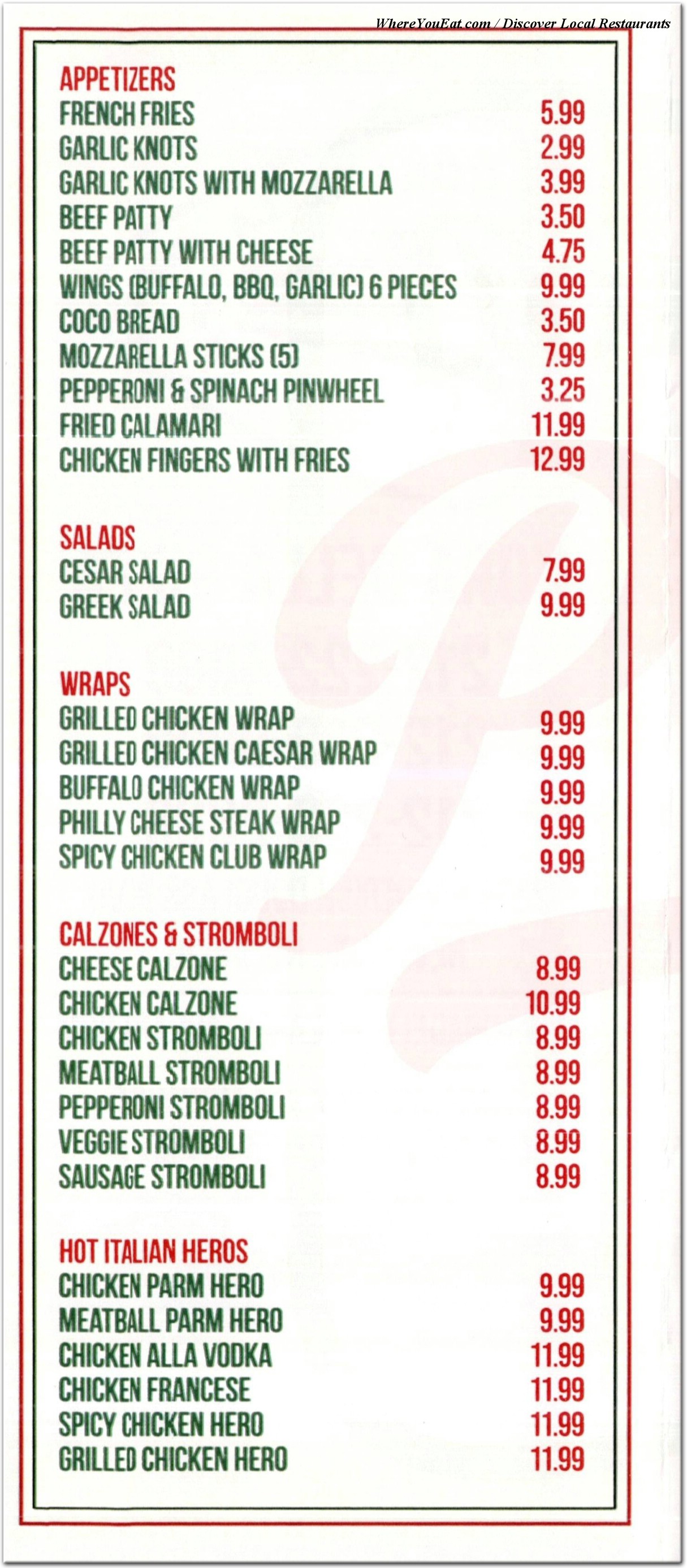 menu image