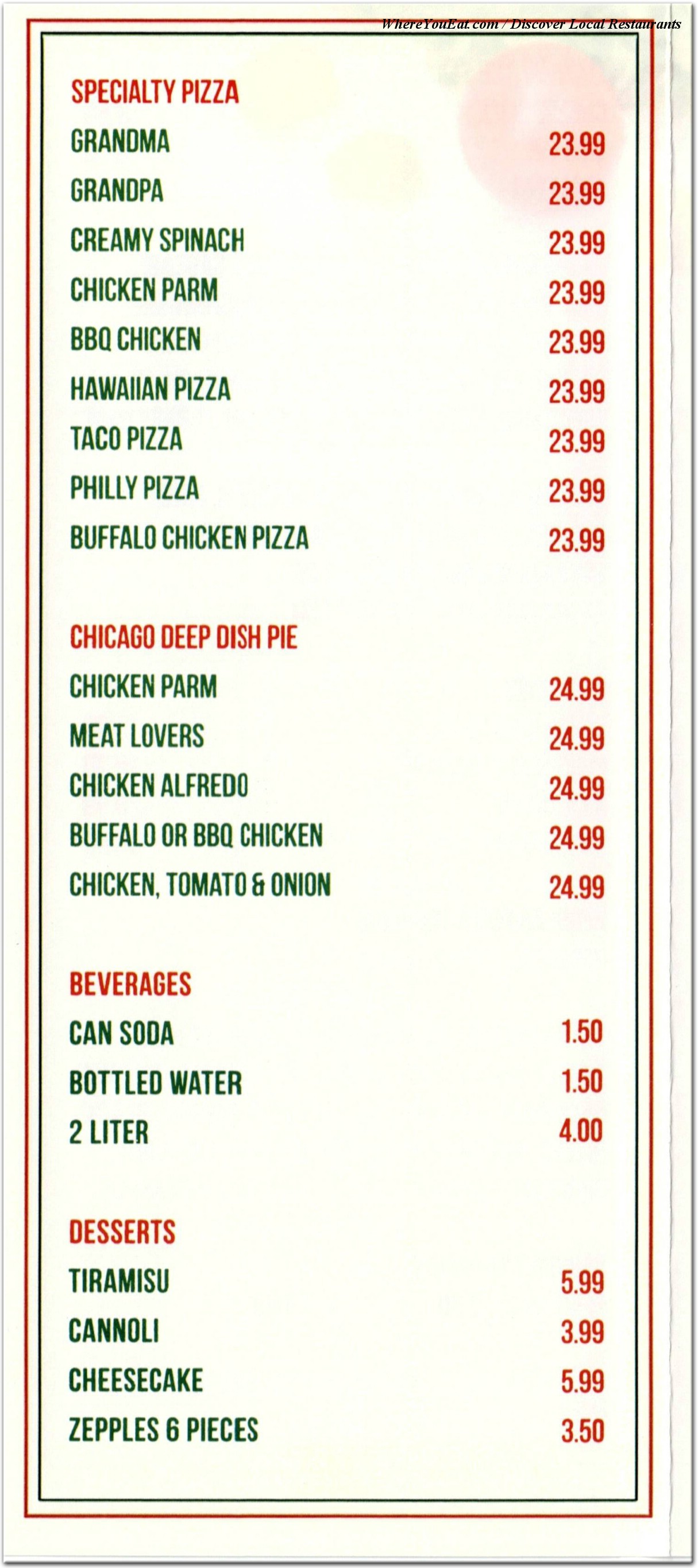 menu image