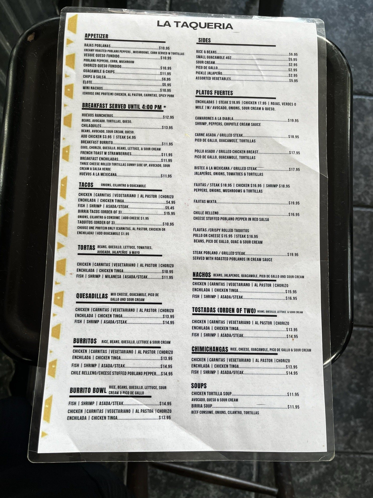 menu image