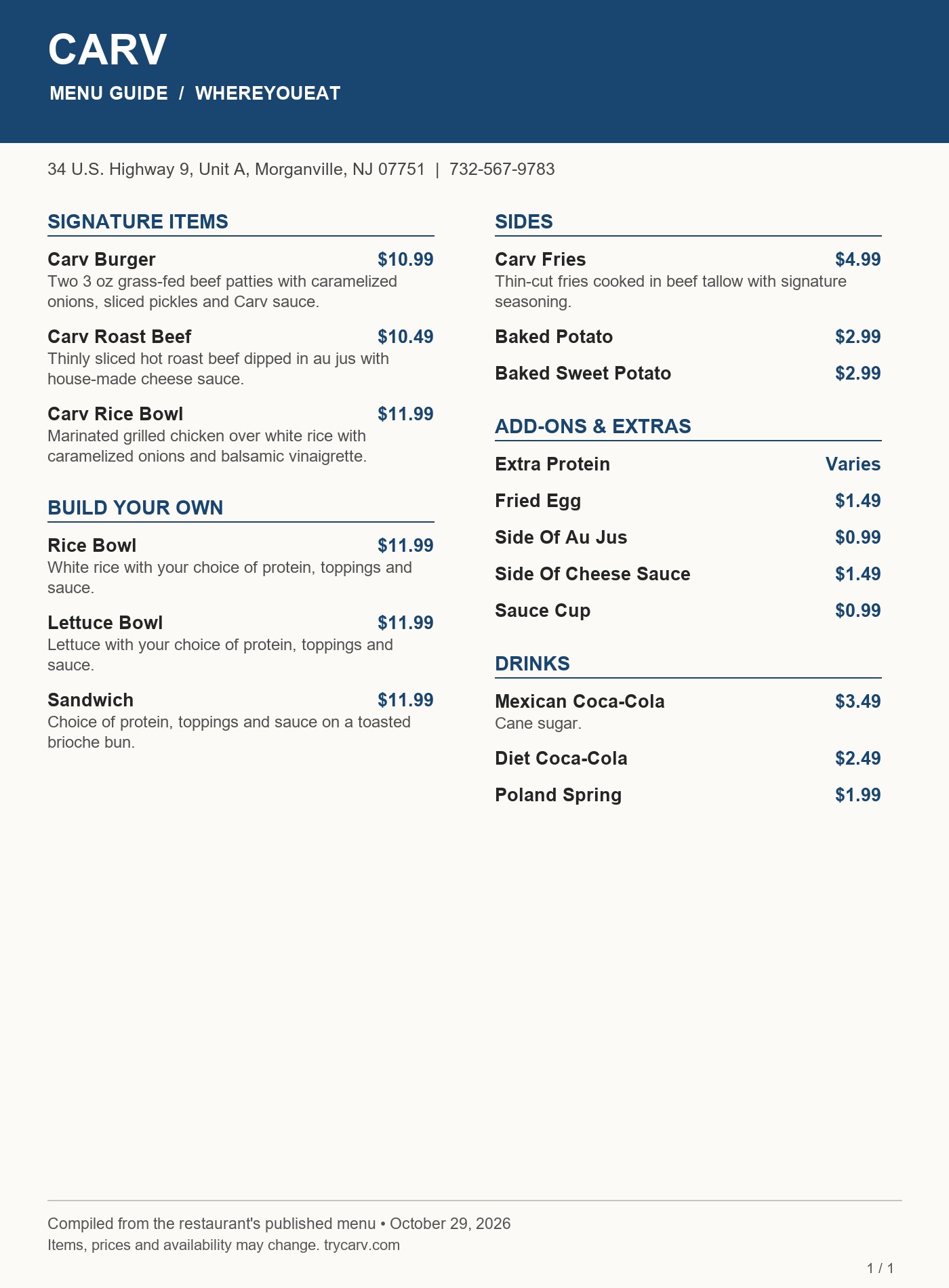 menu image