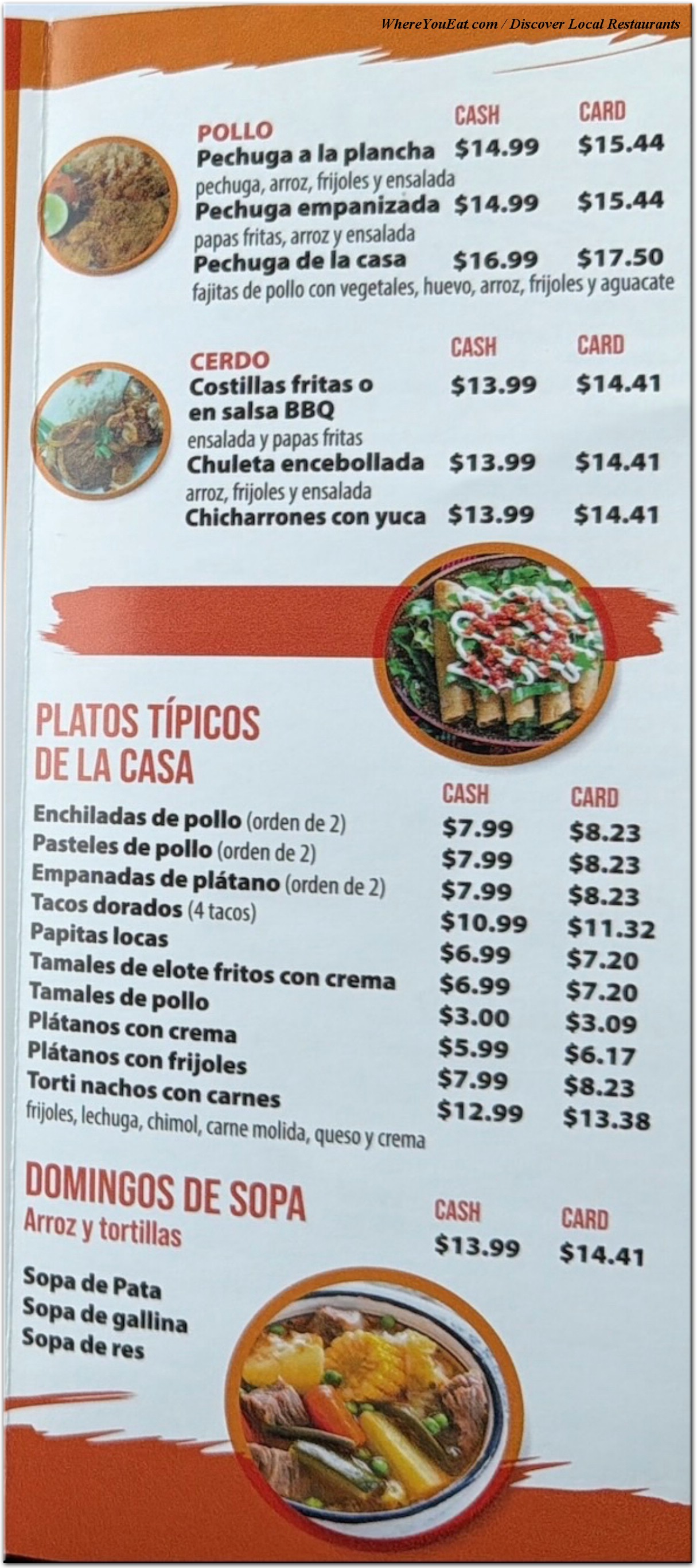 menu image