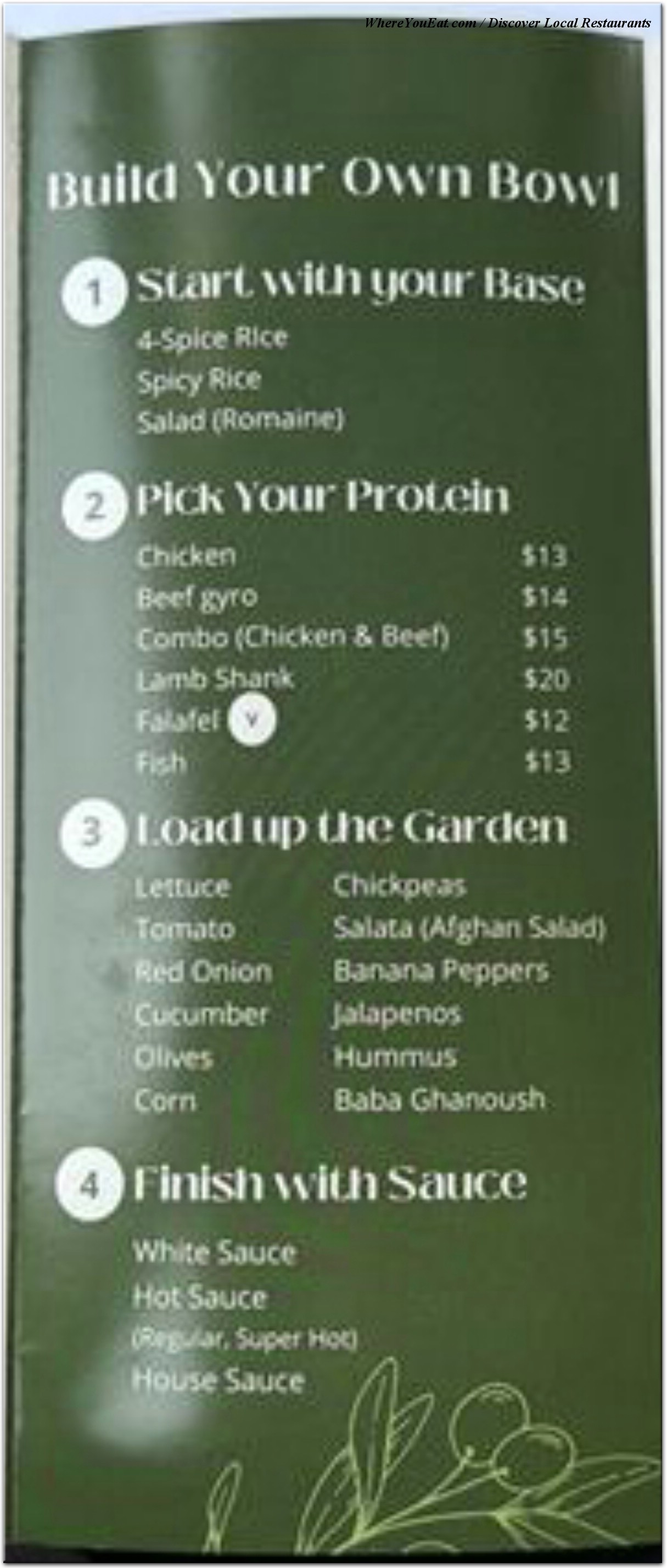 menu image