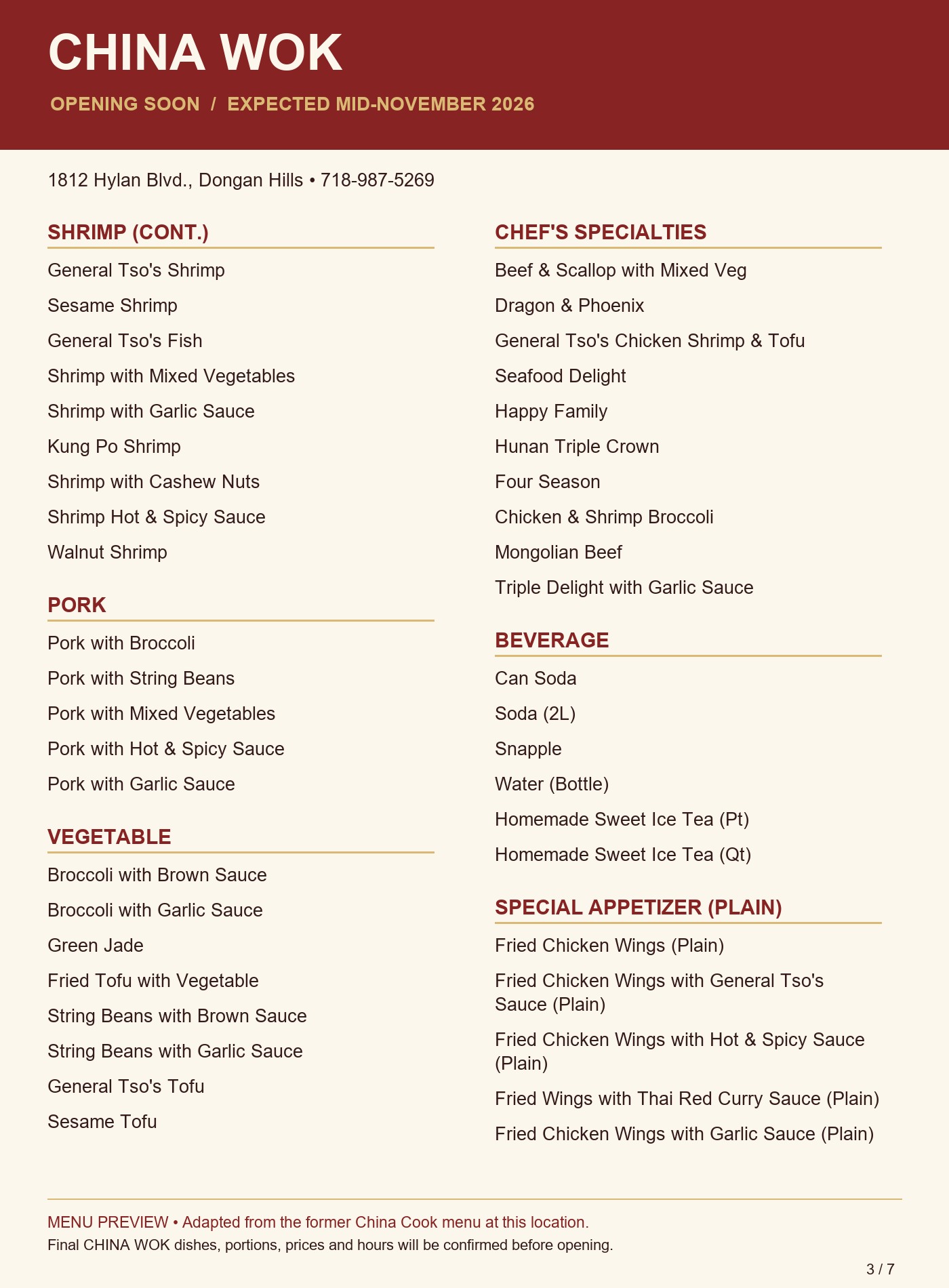 menu image