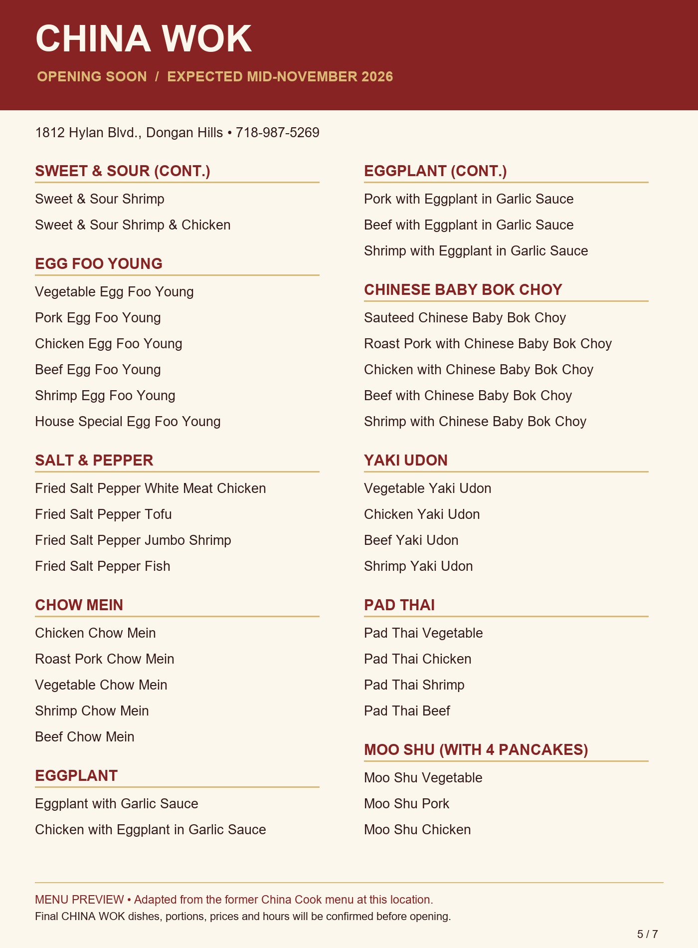 menu image