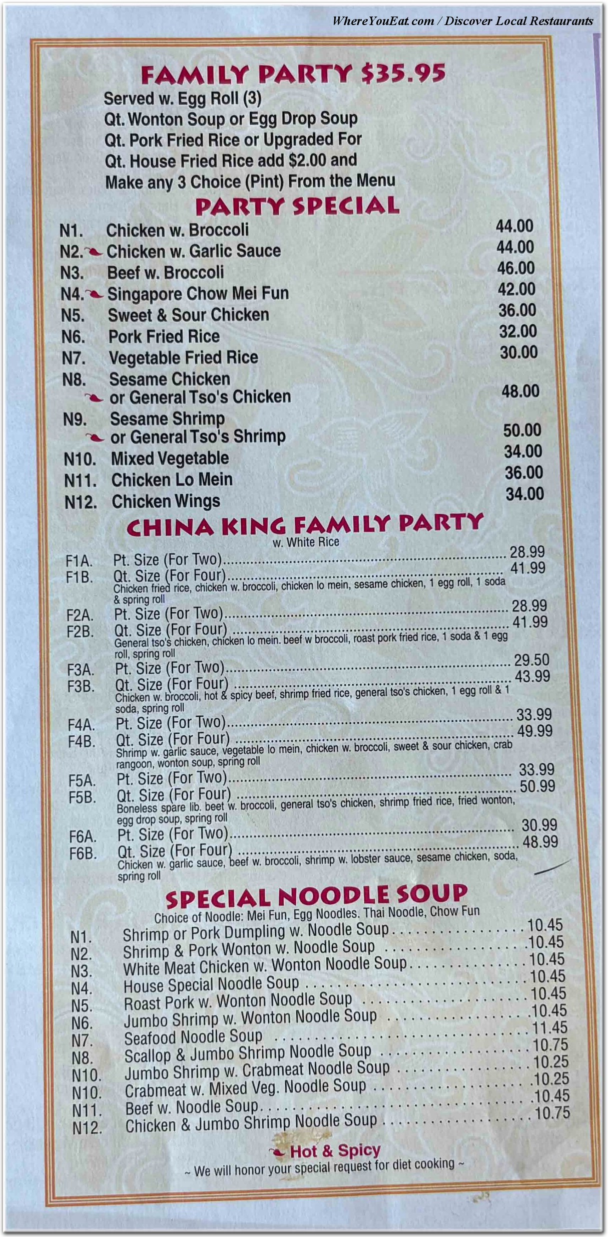 menu image