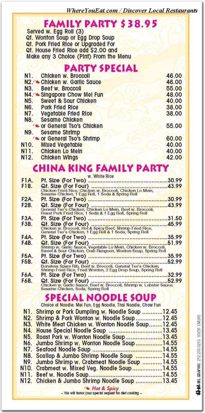 menu image