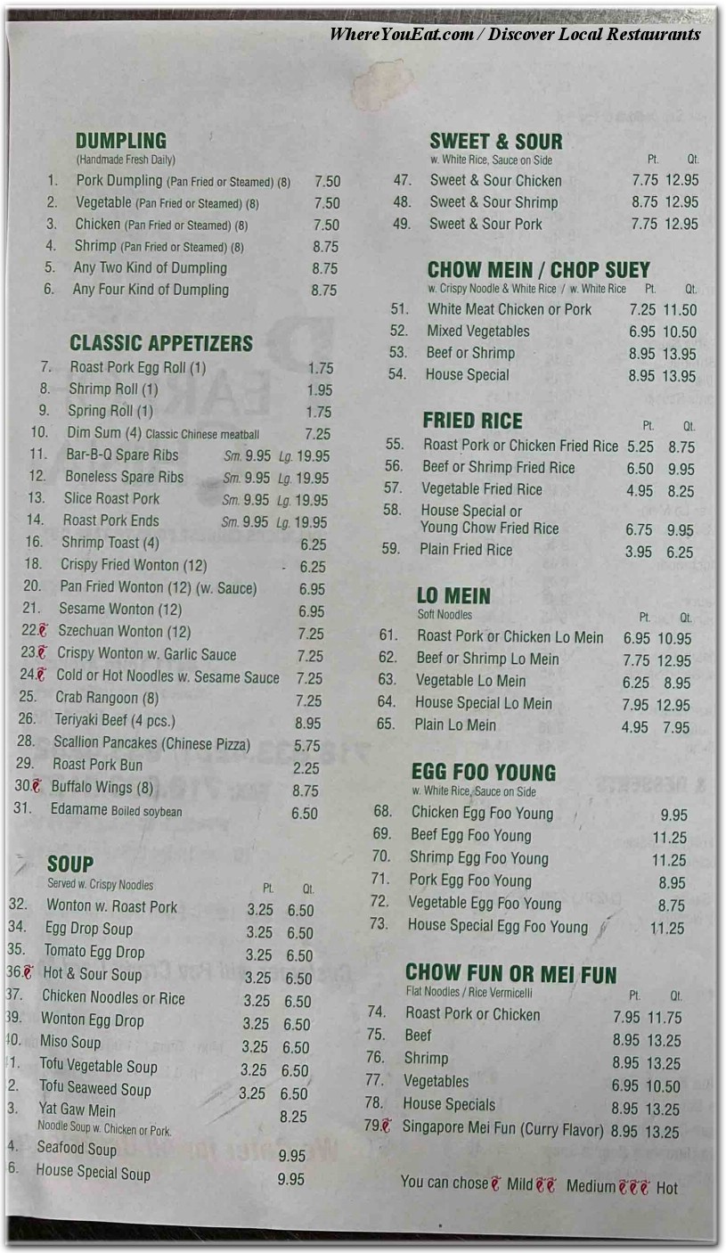 menu image