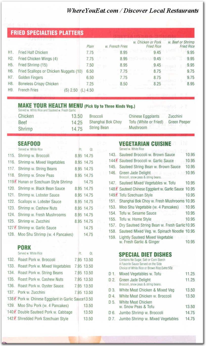 menu image