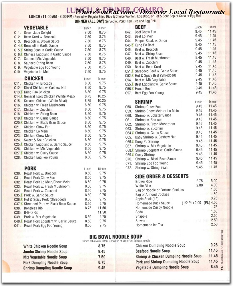 menu image